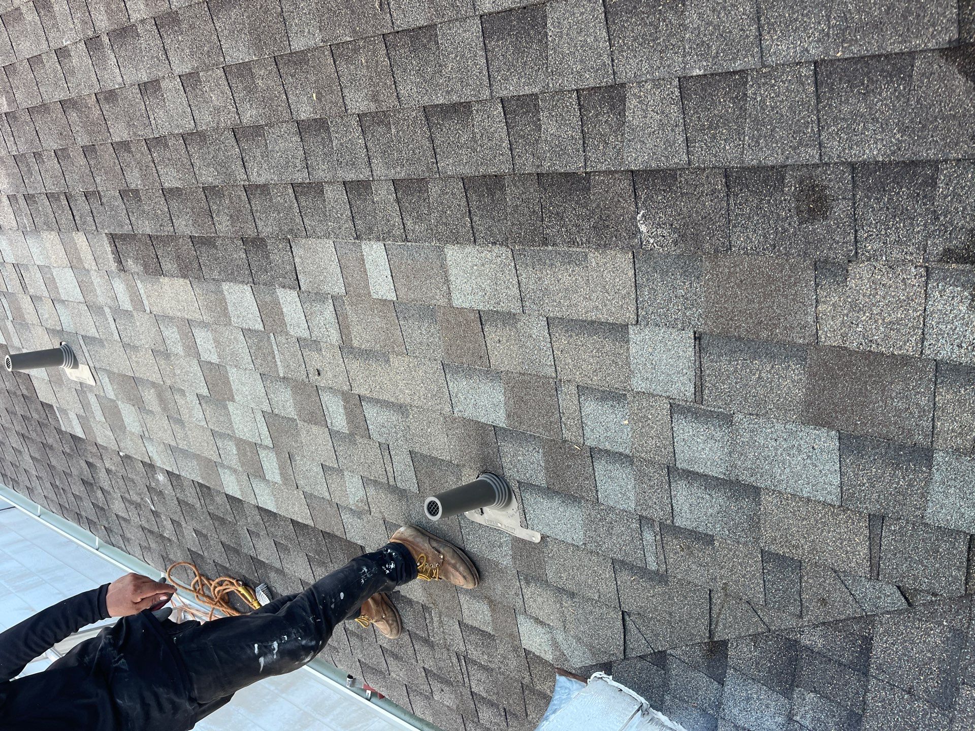 Hail Damage using Owen's Corning Duration (Lifetime) Shingles by Roof Repair Services LLC