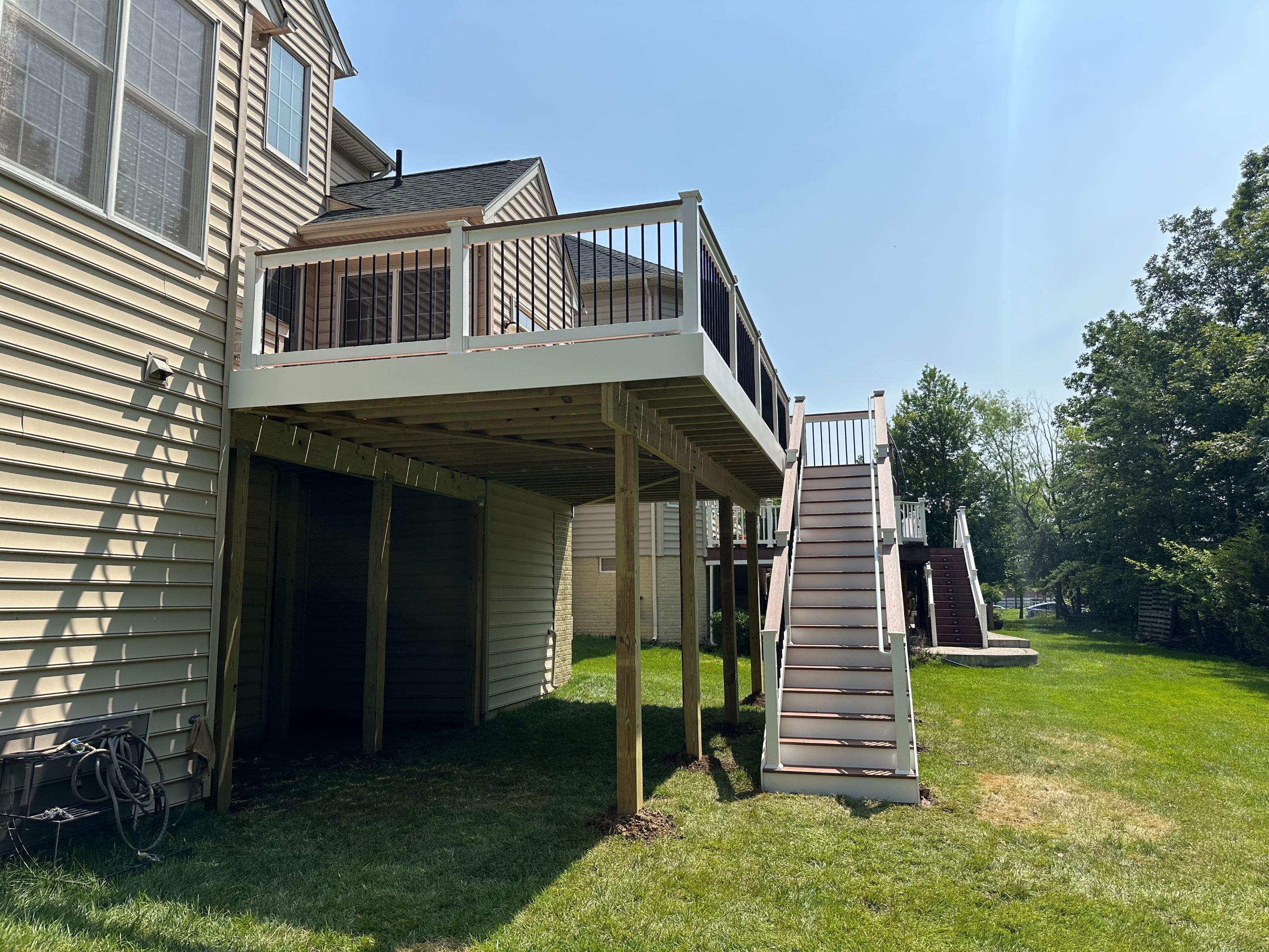 New Trex Composite Deck in South Riding, VA by Sunburst Construction Inc