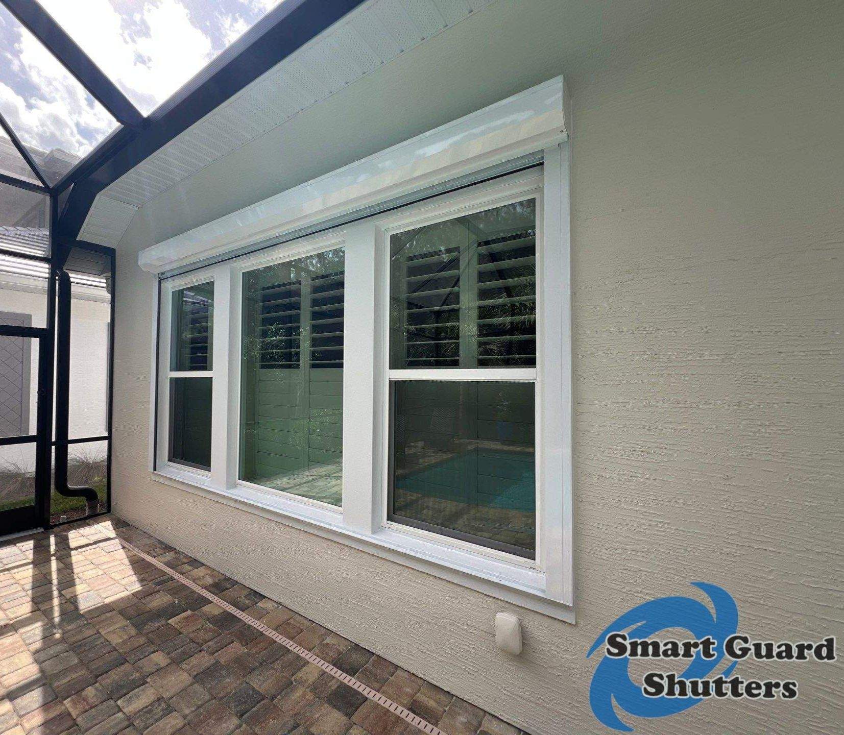 Rolling Shutter in White by Smart Guard Shutters