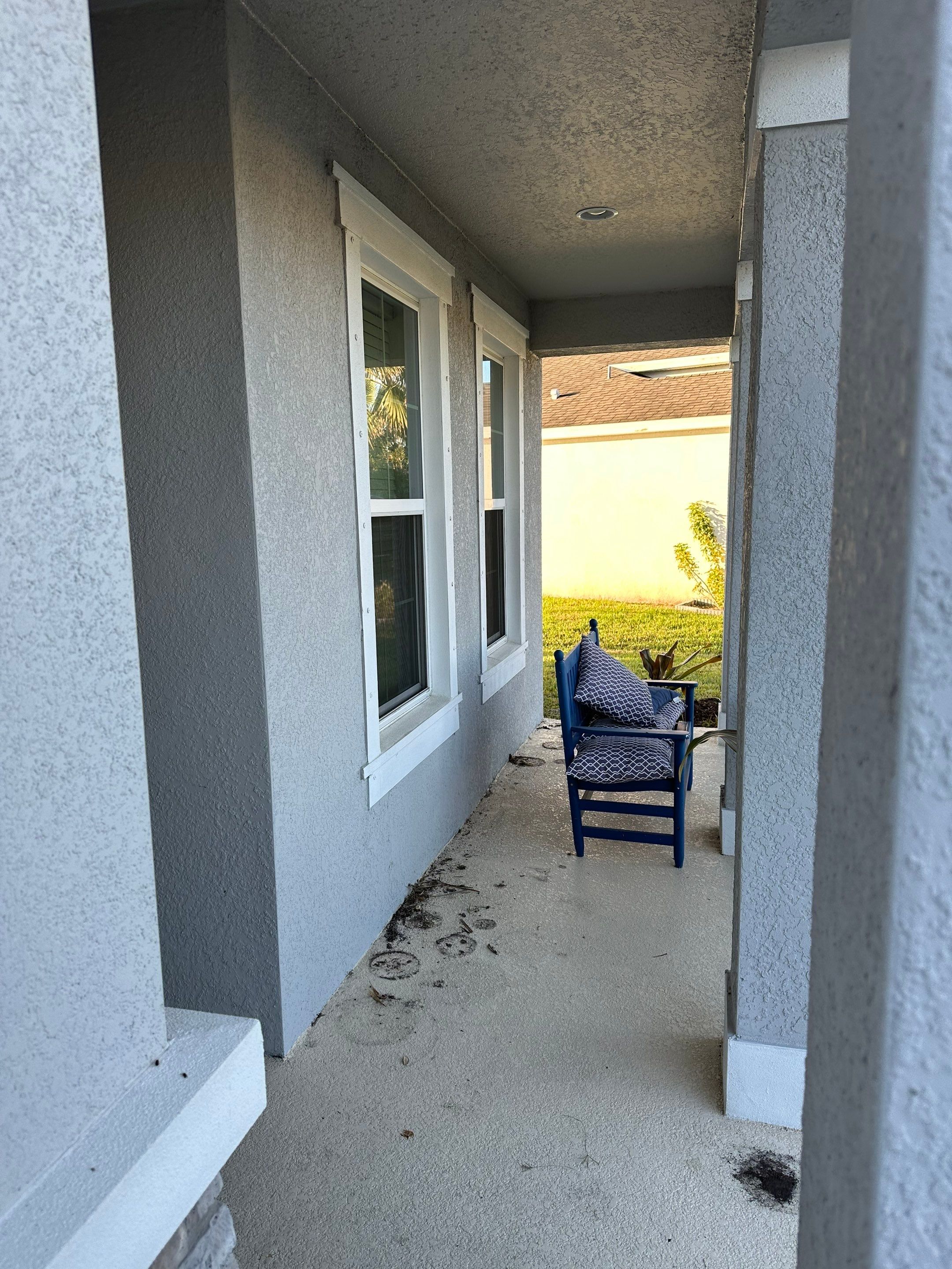 2-Story House Wash & Paver Driveway Cleaning in Trevesta Community, Palmetto, FL | Sunshine AquaWash by Sunshine AquaWash