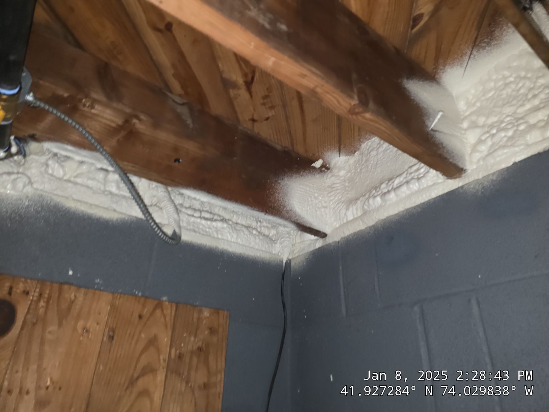 Attic Insulation using Closed Cell Spray Foam by NYS Foam & Energy