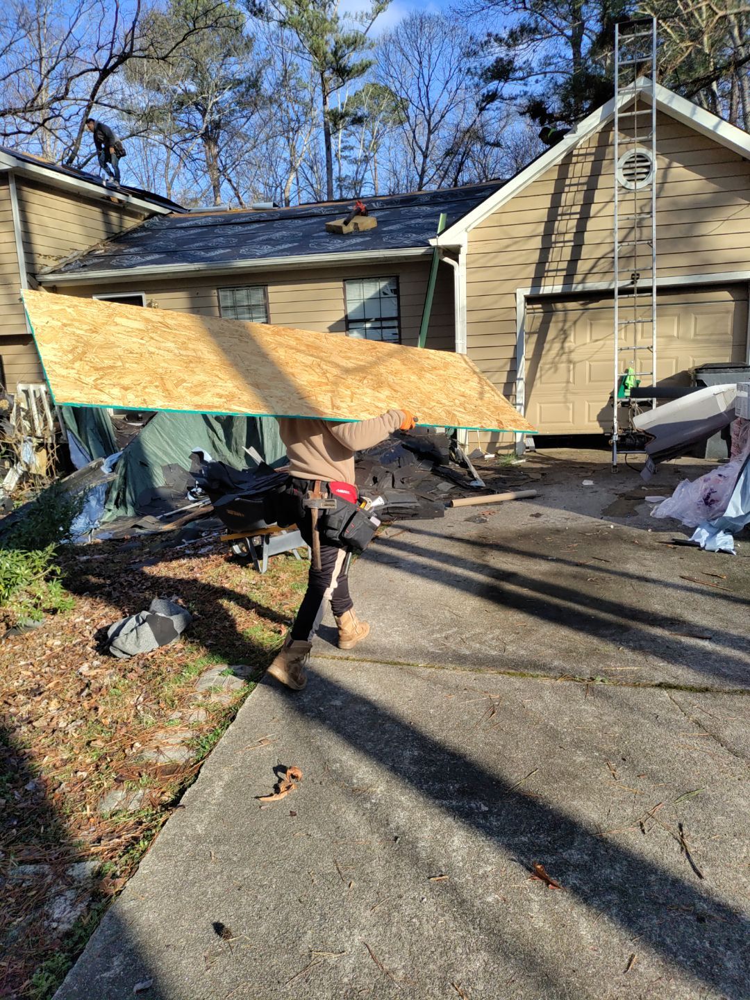 Residential Roofing Installation using Owens Corning by Inspector Roofing and Restoration