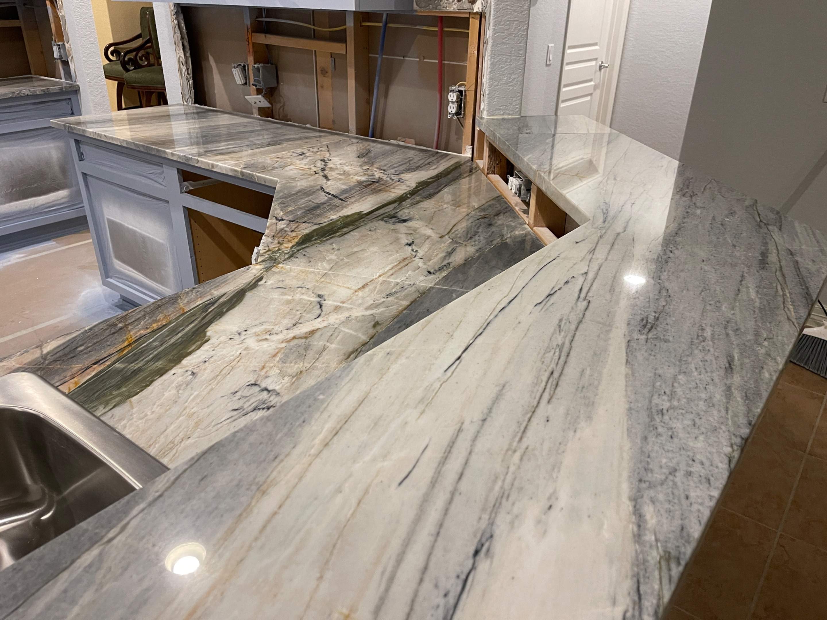 Custom Natural Stone Countertop Installation for San Antonio Kitchen Remodel by Mena stone surfaces