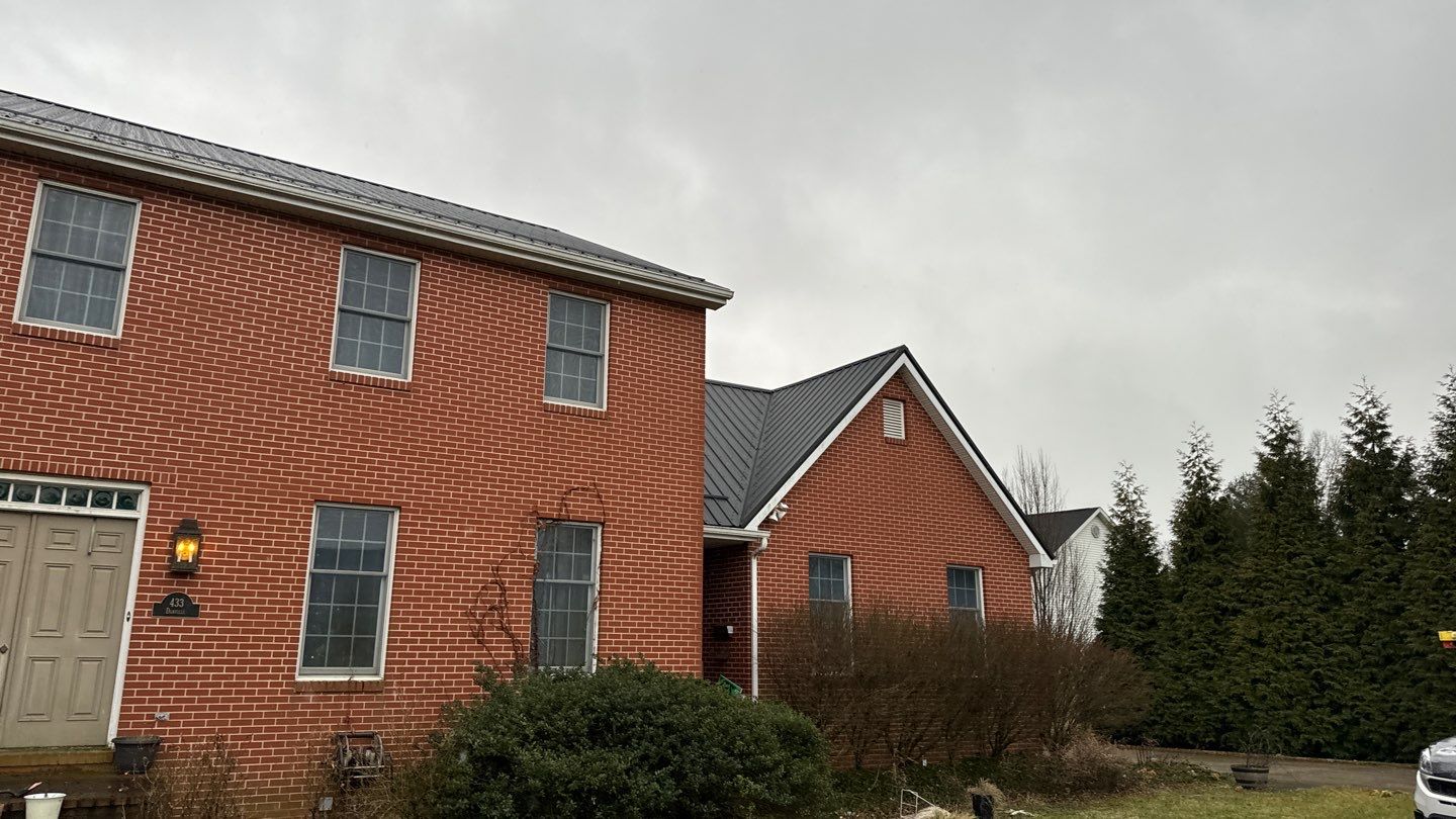 Residential Roofing Installation using Performance Panel Metal - Frost Black by RoofX 