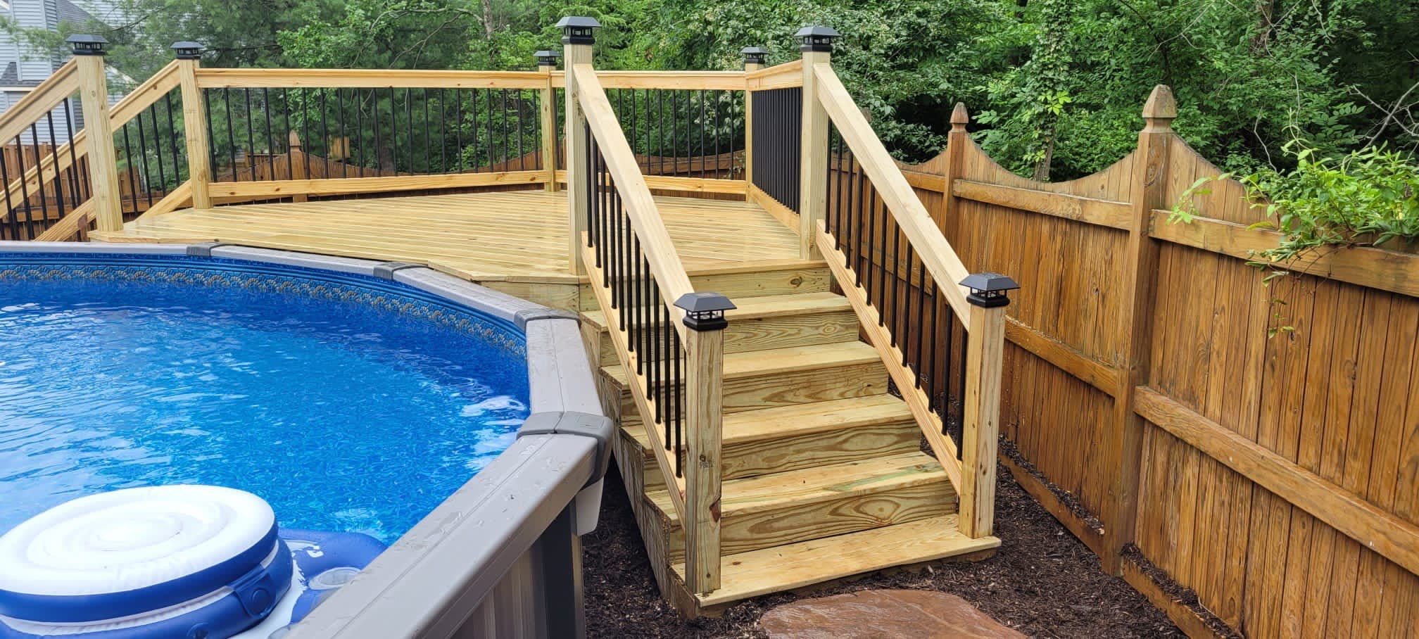 wood deck  by Jesus Master Handyman LLC 