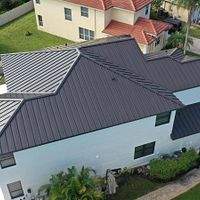24ga 1.5" Mechanical Seam Dark Bronze  by Total Roofing System The Metal Roof Experts