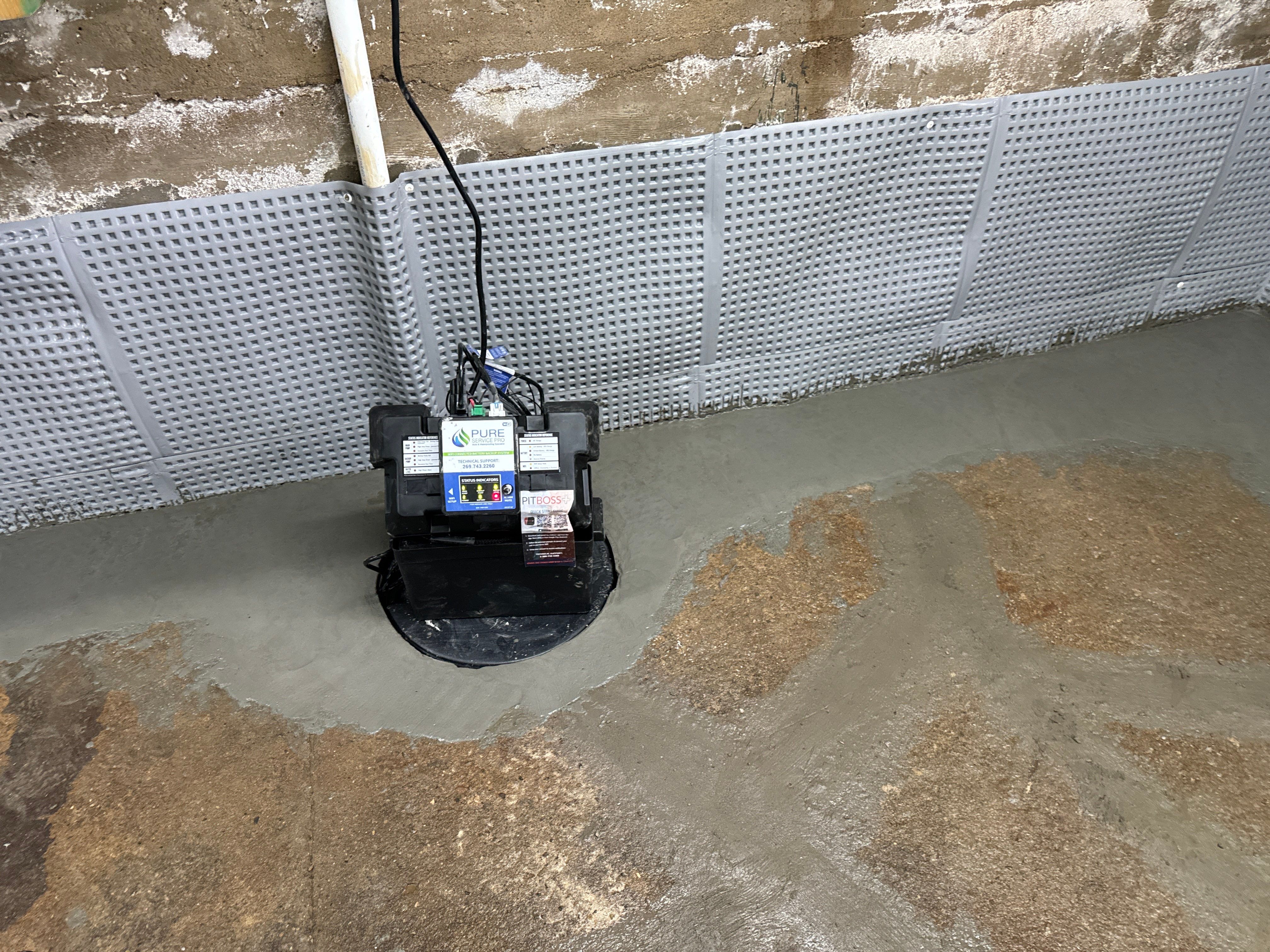 Interior French Drain Boonton NJ by Pure Service Pro, LLC 