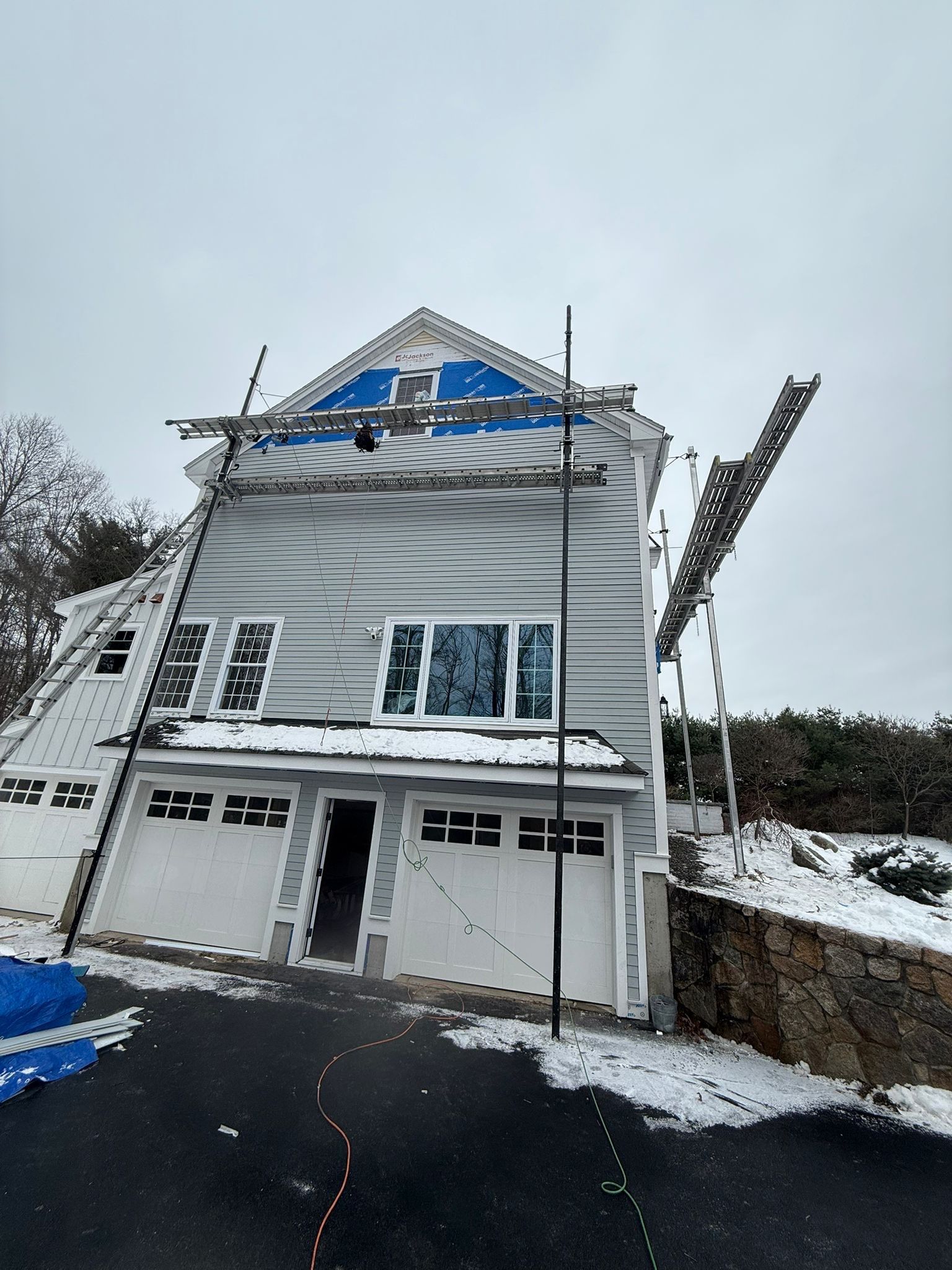 Complete Home Renovation with James Hardie® Clapboard & Shake Siding and Custom PVC Trim by Sensible Home Solutions
