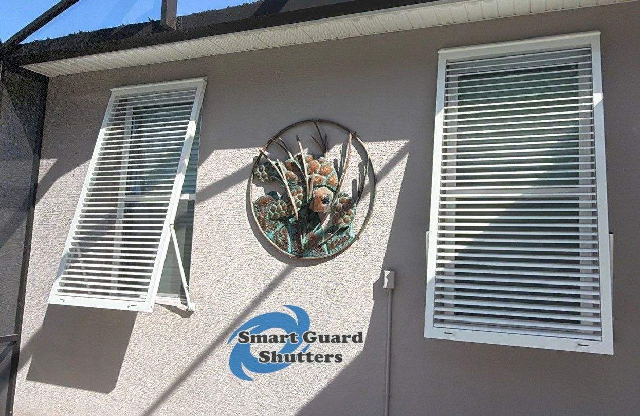 Hurricane Protection in White by Smart Guard Shutters