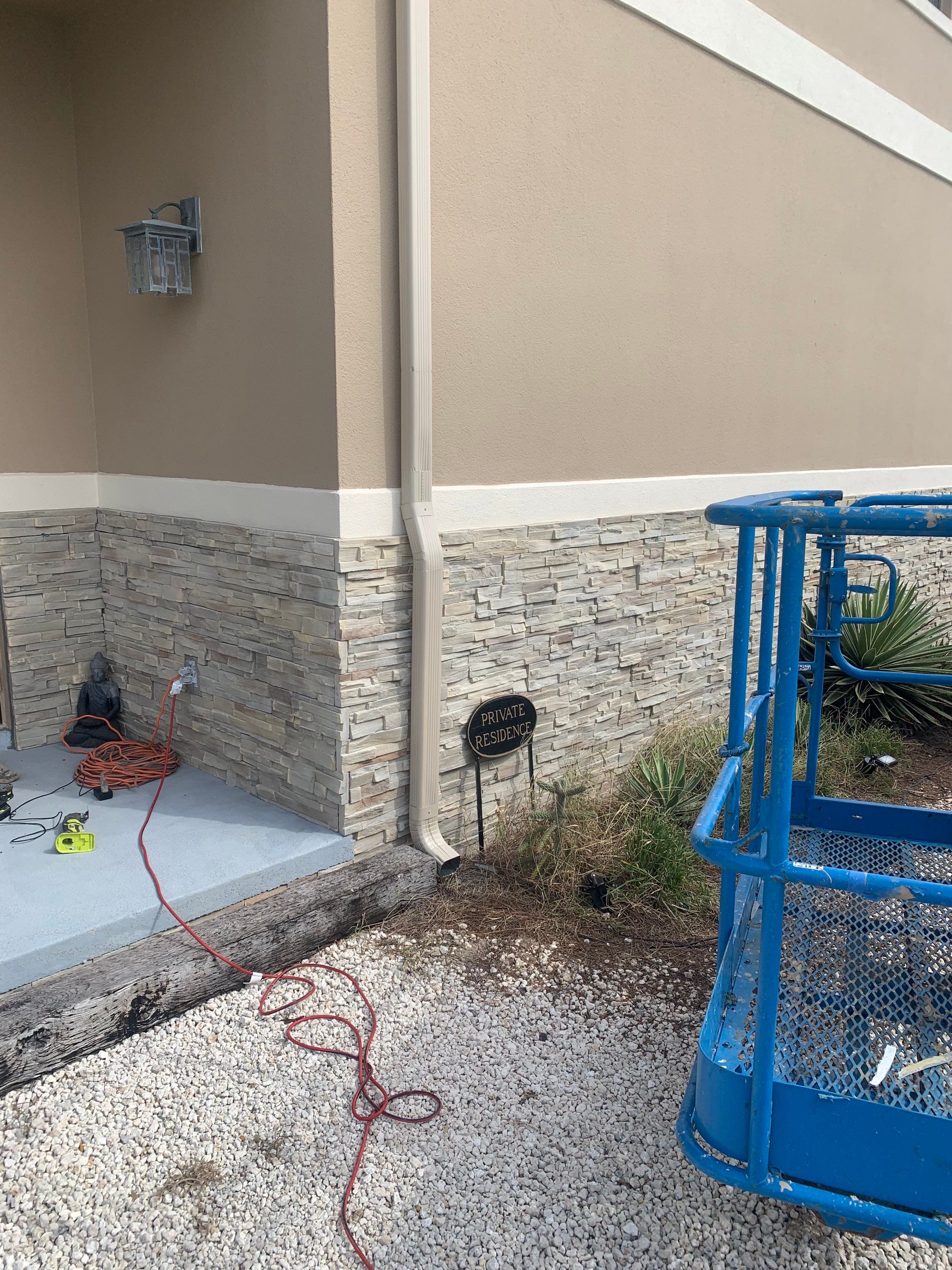 Gutter Installation using Wicker Color K-Style Gutters by Gutter Professors
