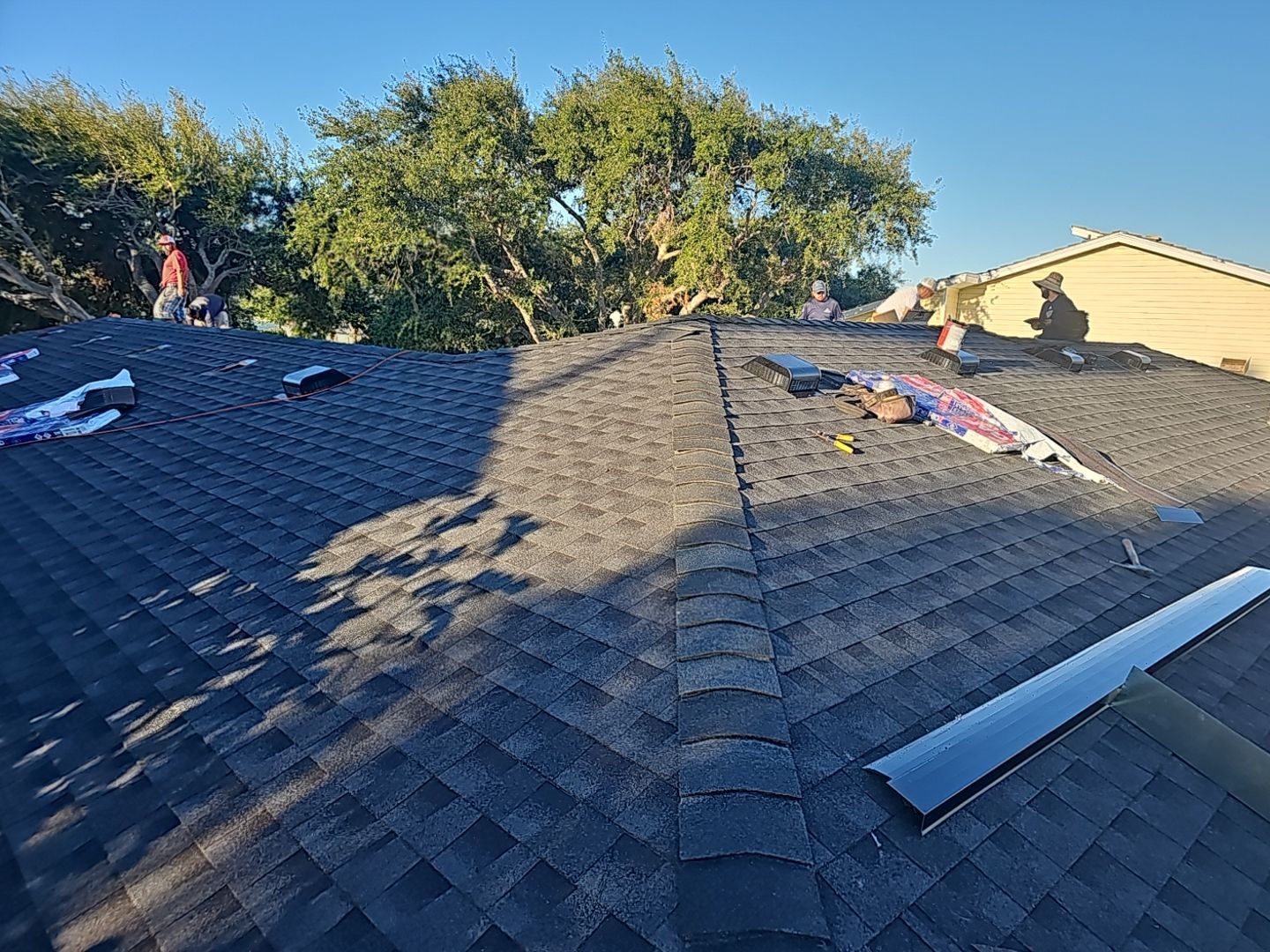 Residential Roofing Installation using GAF HDZ Charcoal by Lighthouse Roofing