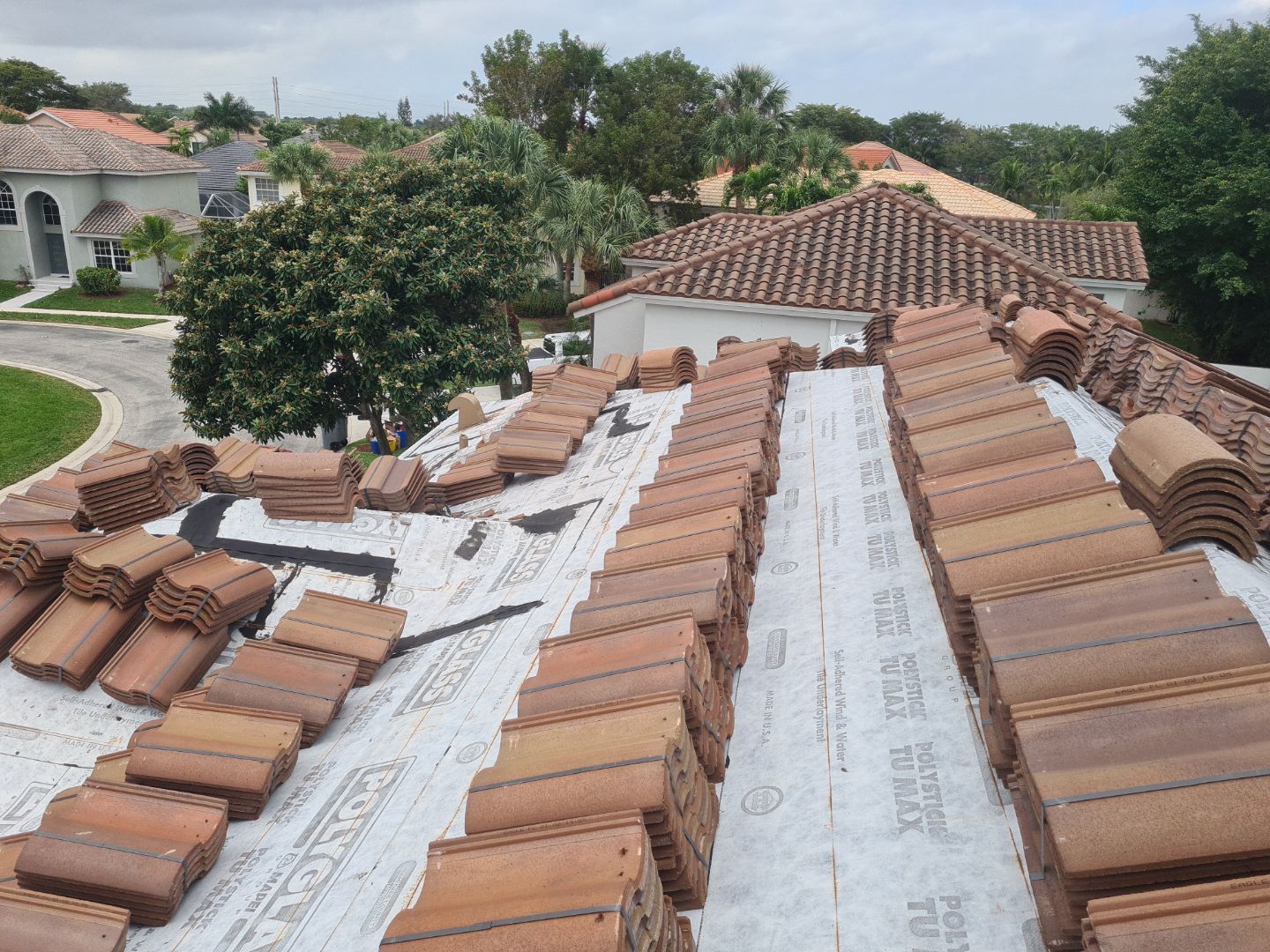 Residential Roofing Installation using Eagle Roofing Tile by BLUES BROTHERS ROOFING