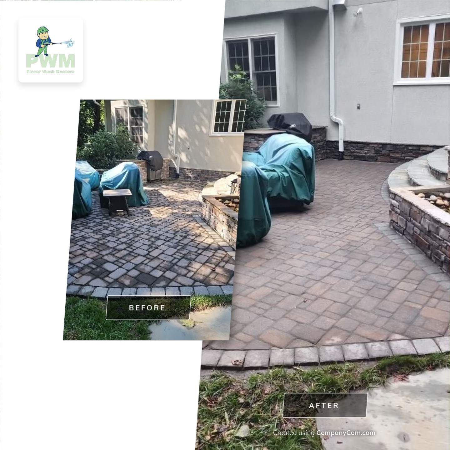 House Wash using cleaner by Power Wash Masters LLC