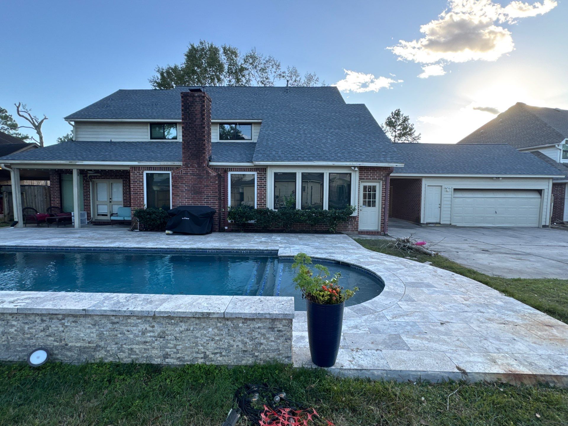 Project in Spring, TX by True Line Roofing and Exteriors