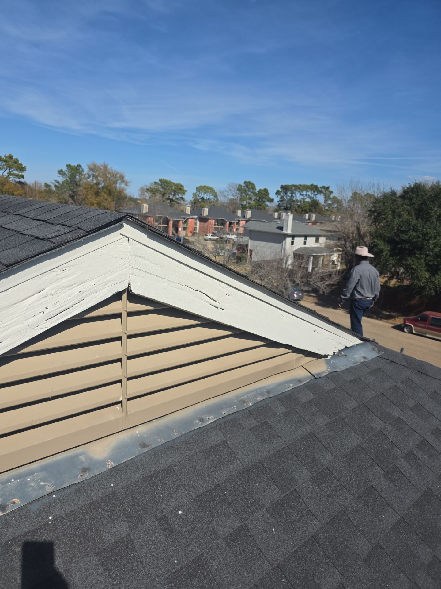 Our salesmen actually WORK for you! by REPS Austin Area Roofer
