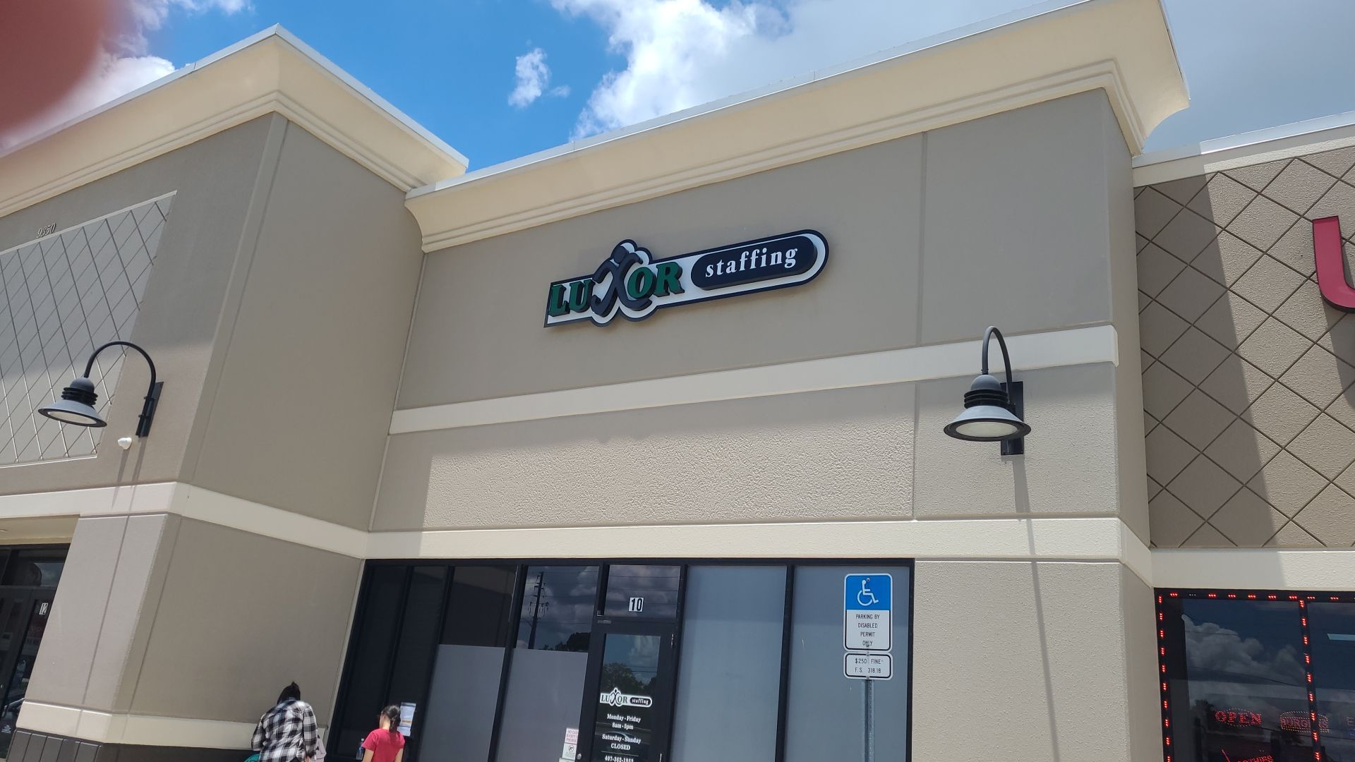Channel Letters for Luxor Staffing by SignCrafters