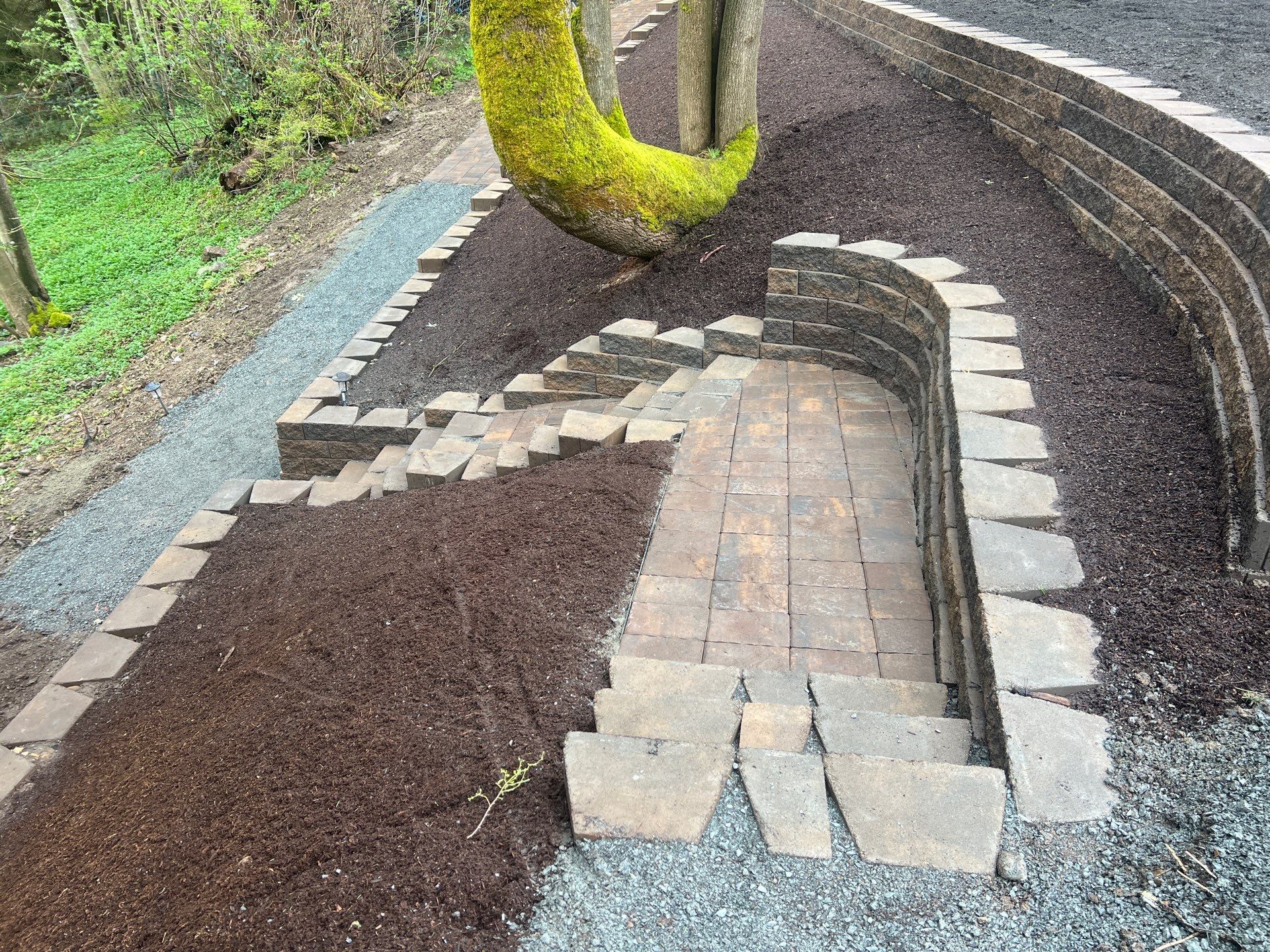 Retaining Wall and Backyard Renovation | Everett  by Jireh Asphalt & Concrete Inc 