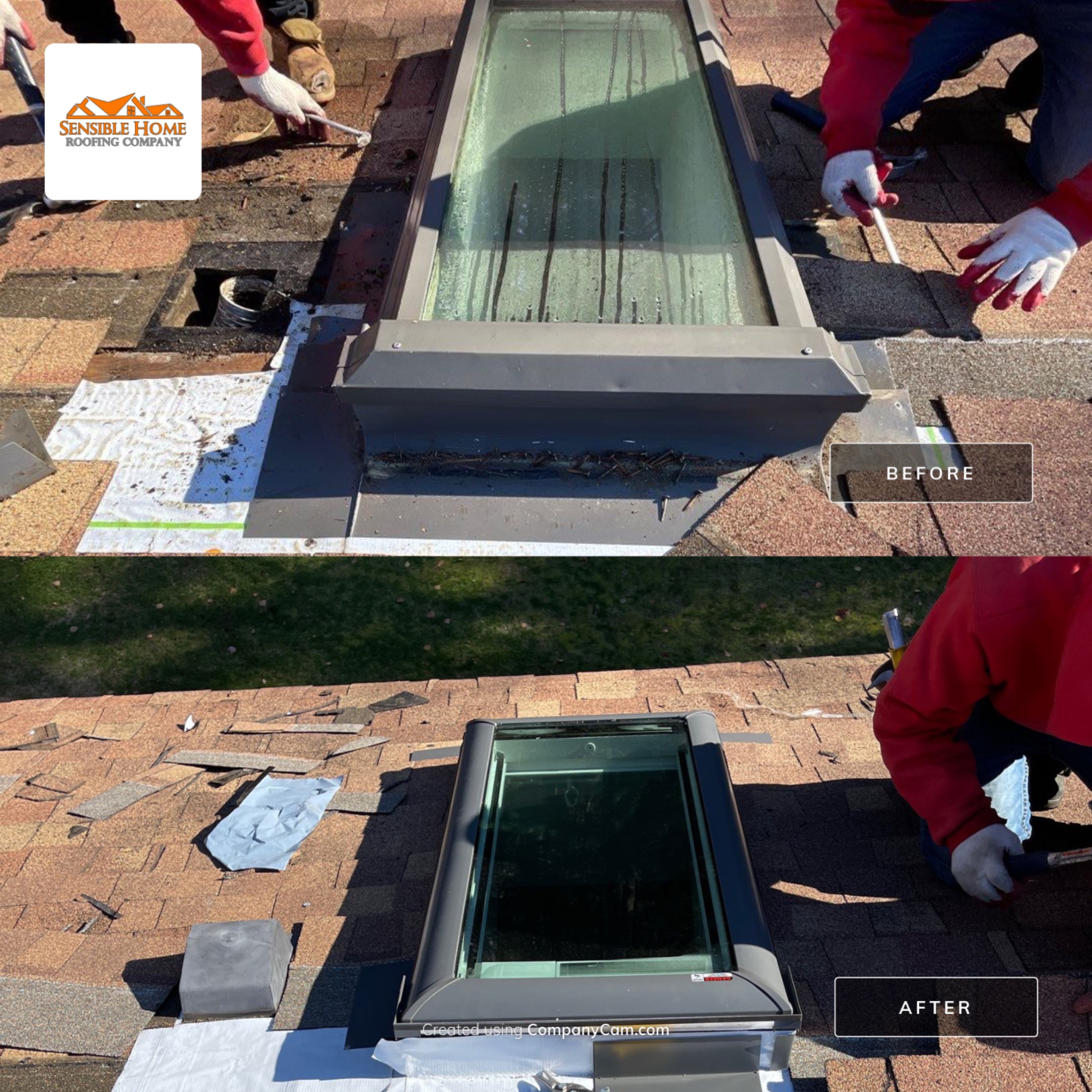 skylight replacement using Velux Skylights by Sensible Home Solutions