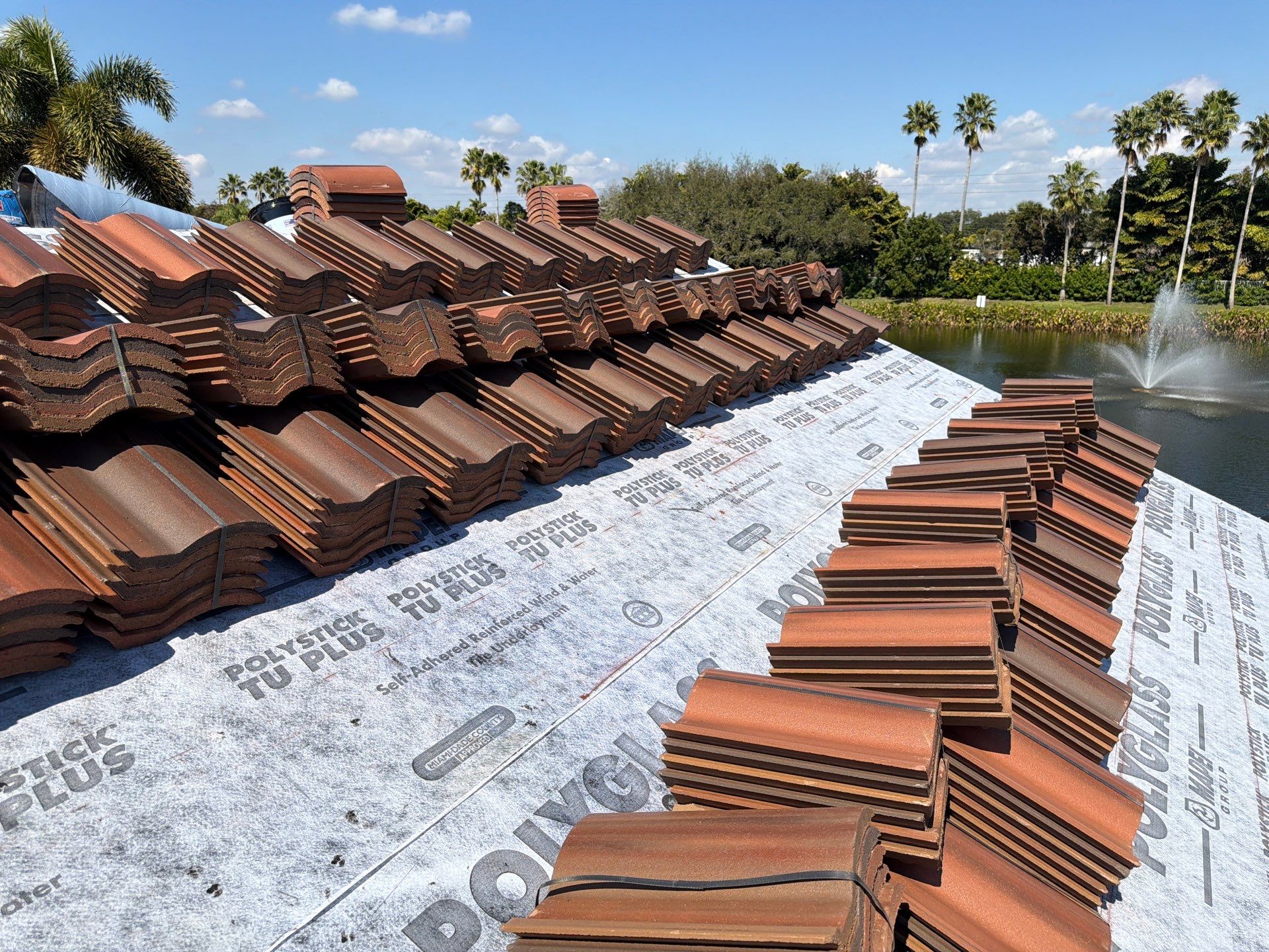 Residential Roofing Installation using Crown by BLUES BROTHERS CONSTRUCTION CORP