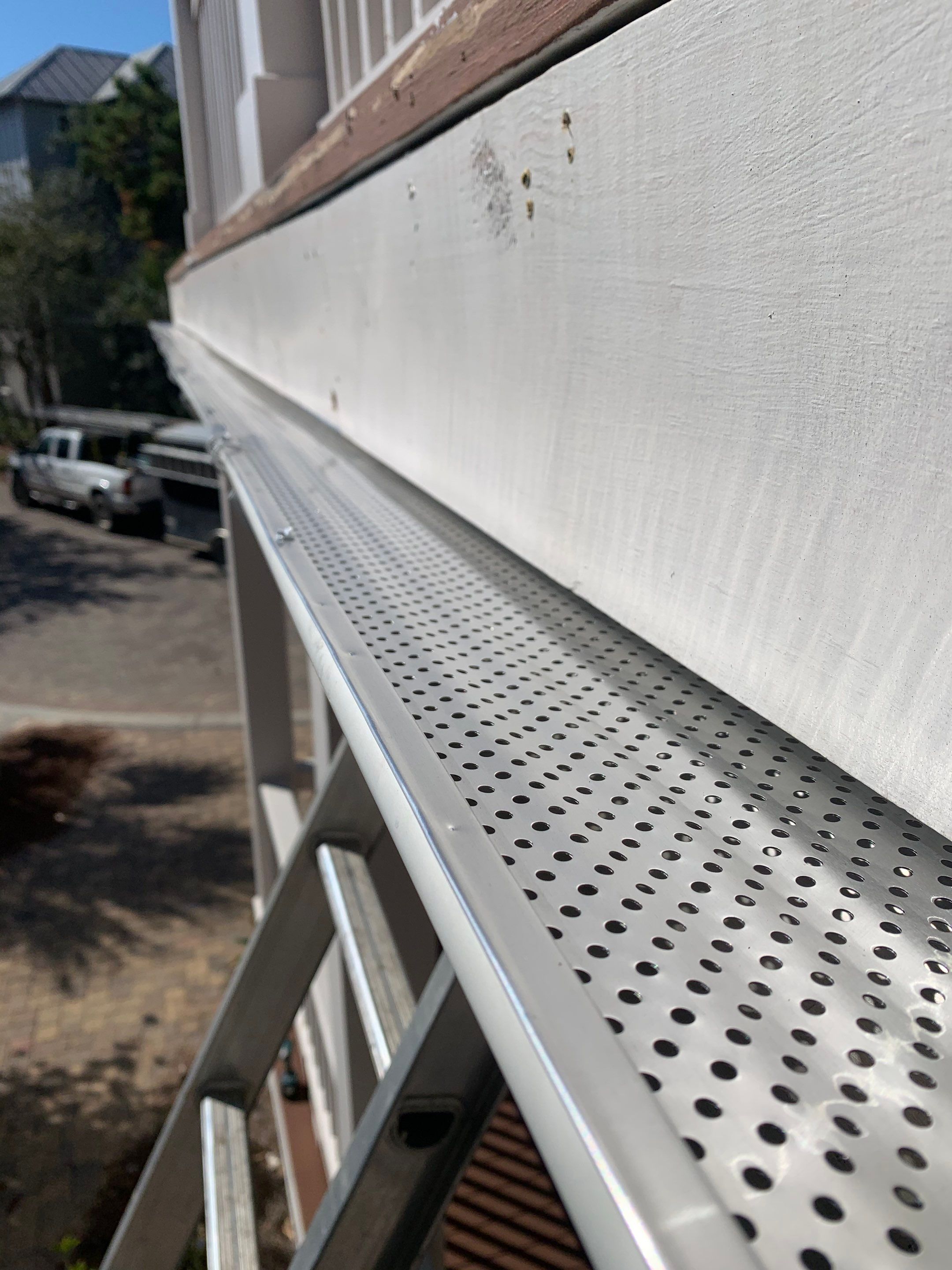 Half Round Gutter Installation with LeafBlaster Pro Gutter Guards by Gutter Professors