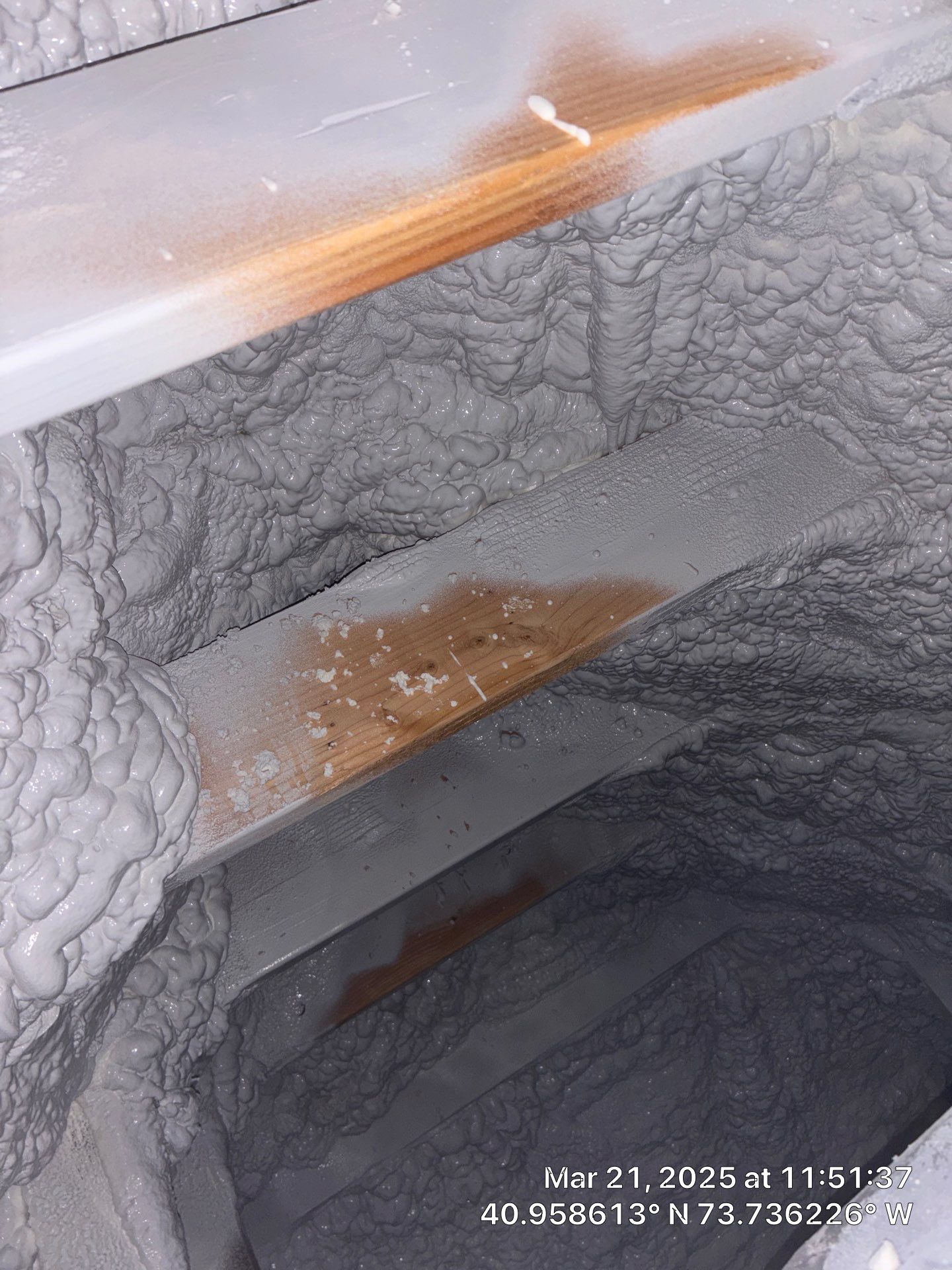 Attic Insulation using open cell spray foam by NYS Foam & Energy