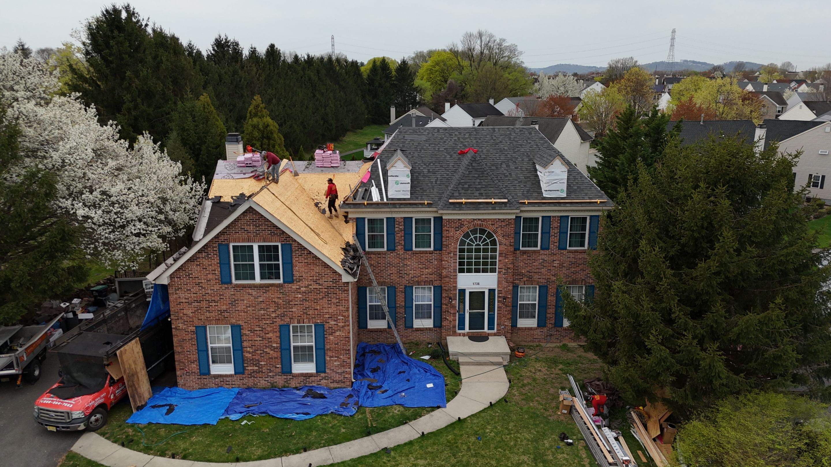 Roof Project in Stewartsville, NJ by All State Home Improvement Inc.