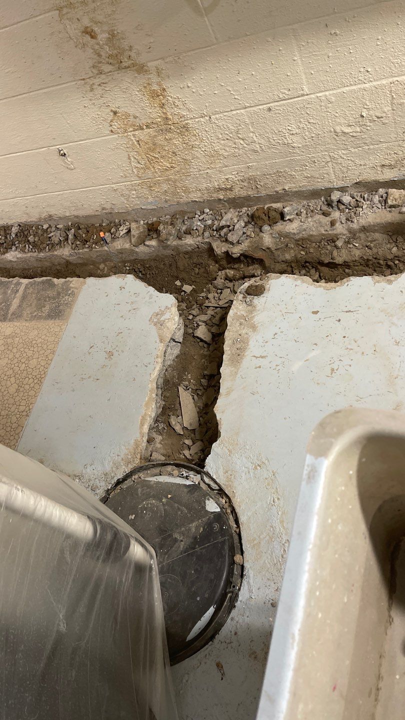 Interior Waterproofing Using GrateDrain™ Products by Toledo Basement Repair 