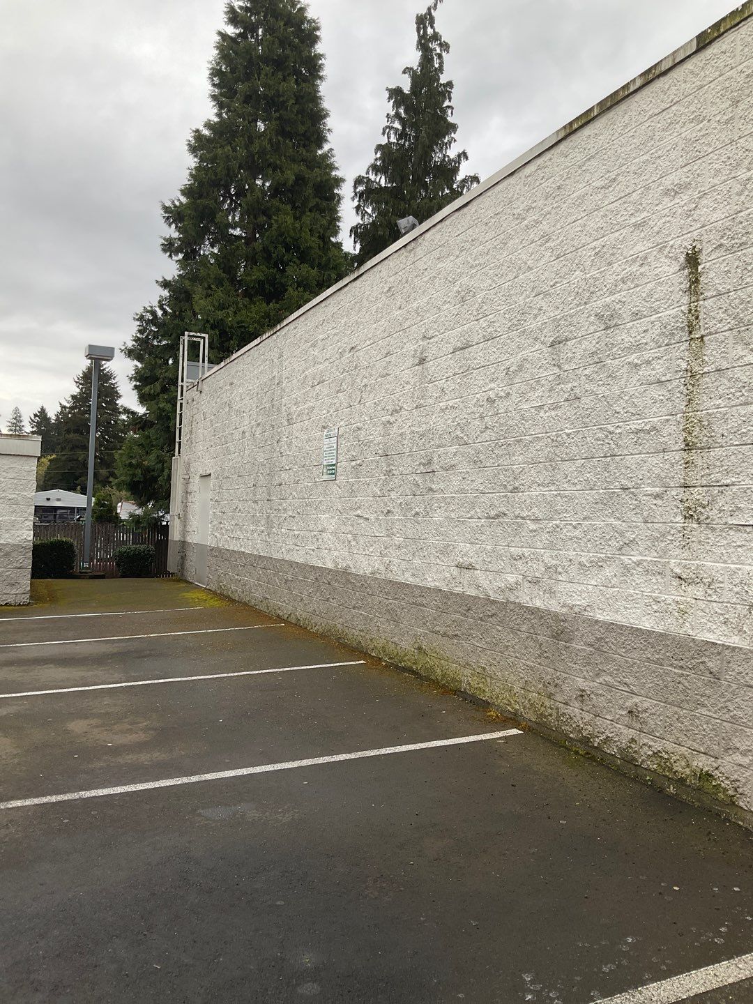 Store wash using Soft wash solution by Willamette Outdoor Wash LLC