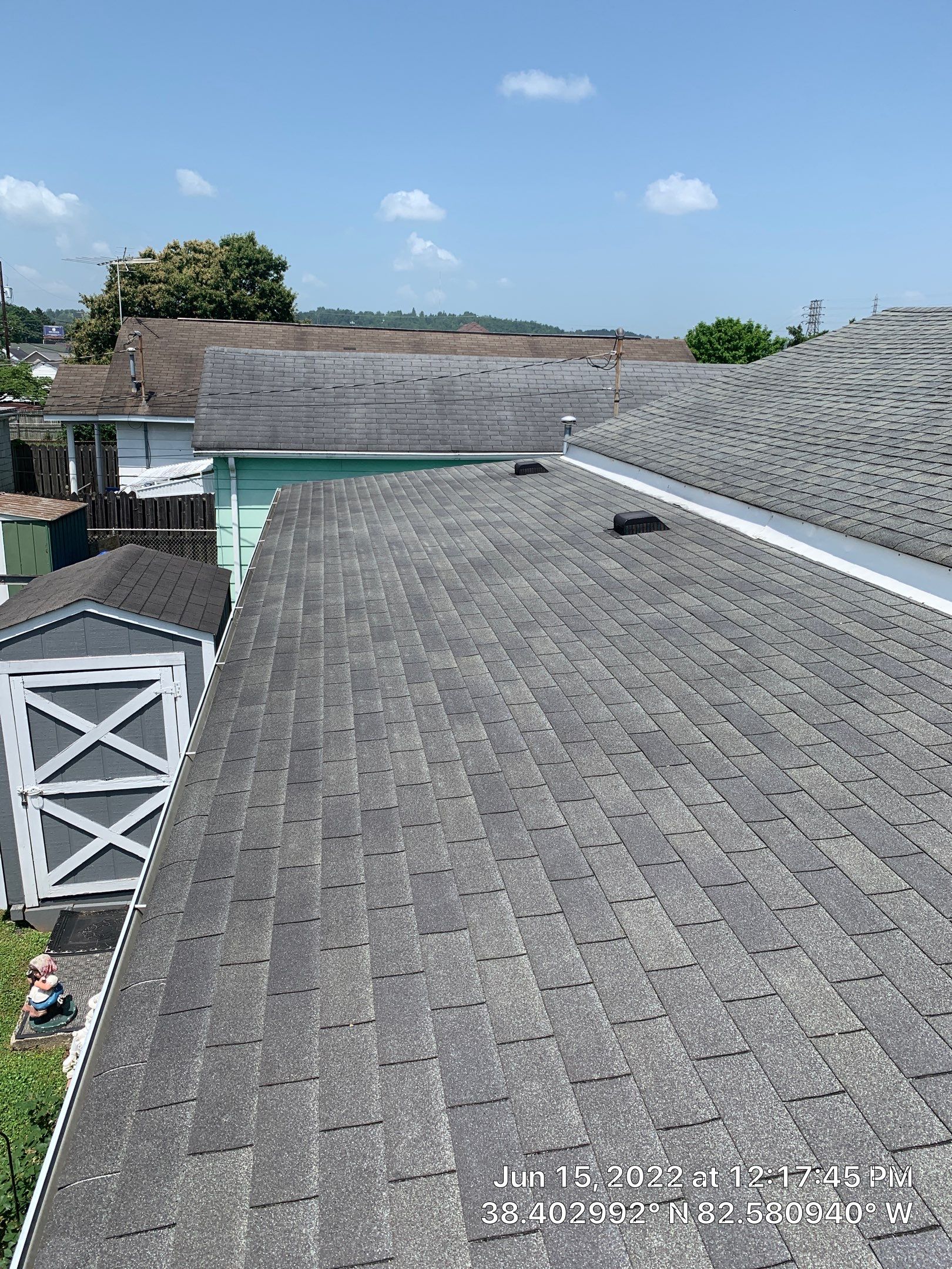 Residential Roofing Installation using Certainteed Landmark Shingles Colonial Slate Color by Secure Construction Company Inc