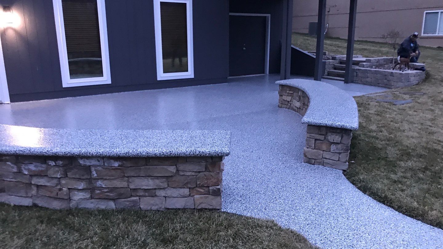 Patio using Domino  by Select Painting, Coatings & Garage Cabinets