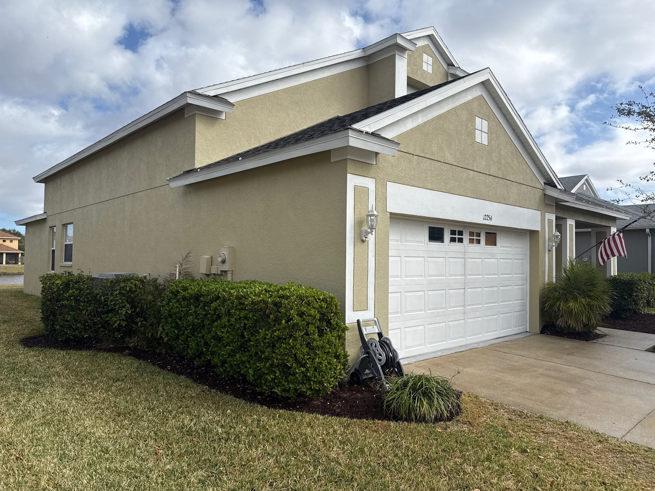 House Wash Removing Heavy Algae Buildup | River Plantation, Parrish FL by Sunshine AquaWash