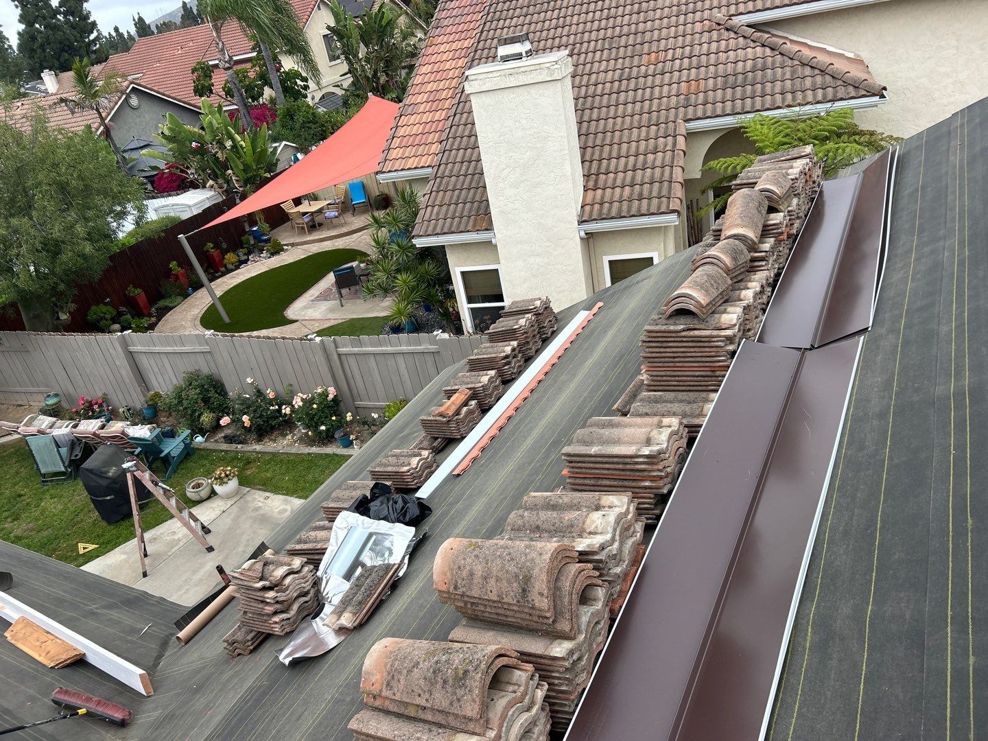 Comprehensive Concrete Tile Roof Replacement and Structural Wood Repair in Chula Vista by Reliable Roofing San Diego Inc.