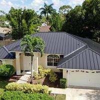 24ga 1.5" Mechanical Seam Matte Black by Total Roofing System The Metal Roof Experts