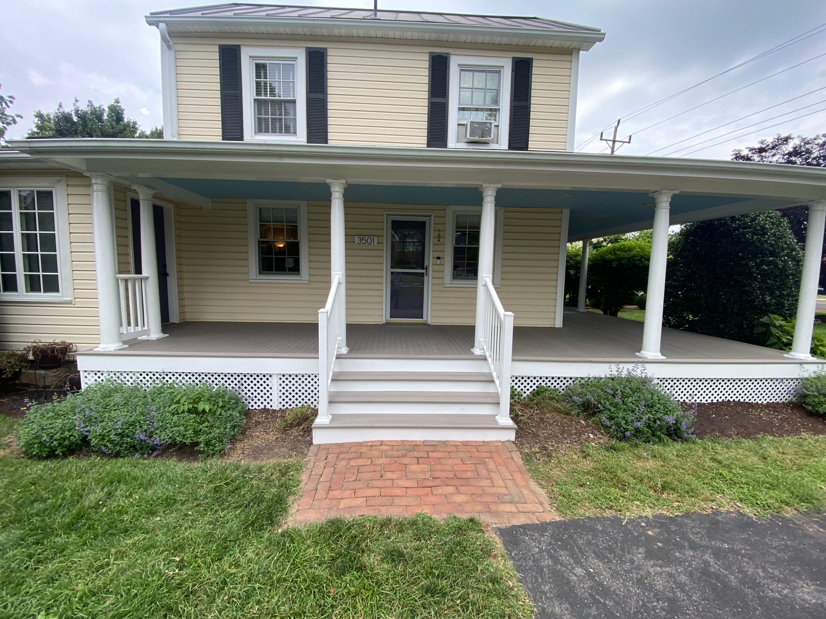 Front Porch Transformation using Timbertech Decking by The Smet Companies, LLC