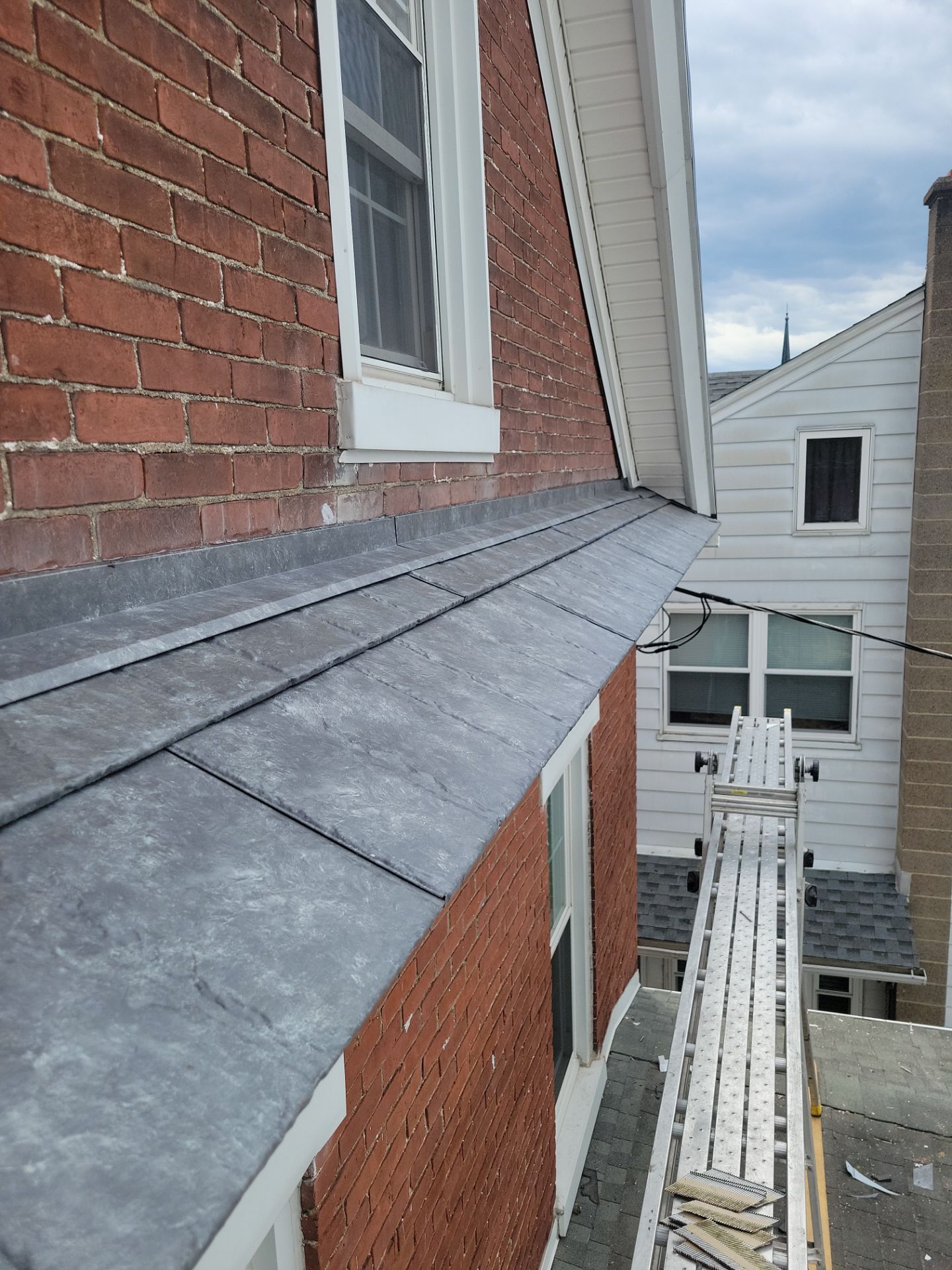 Ironstone Metal Slate Installation by Esh Builders