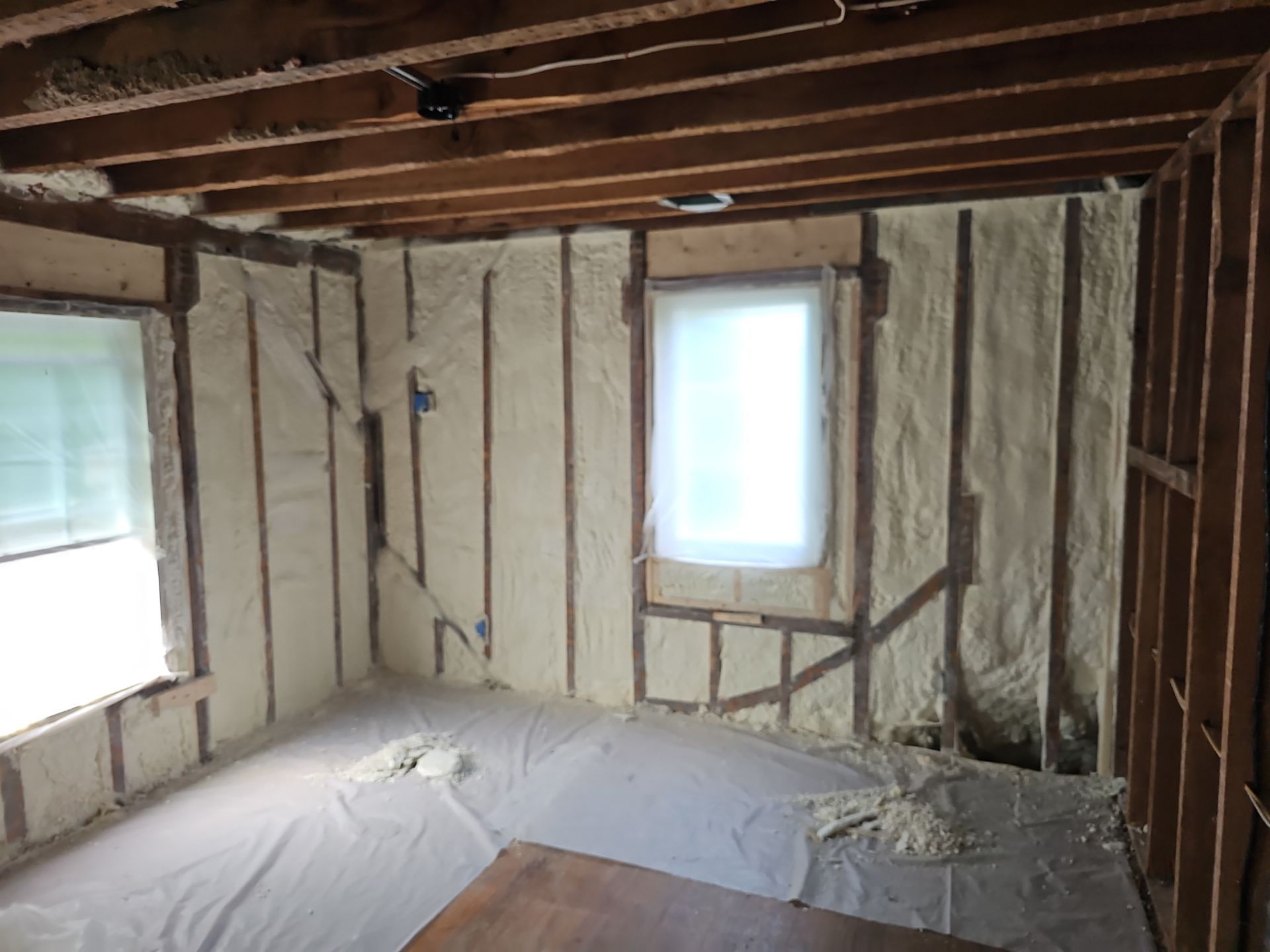 Home Remodel using Closed Cell Spray Foam by NYS Foam & Energy
