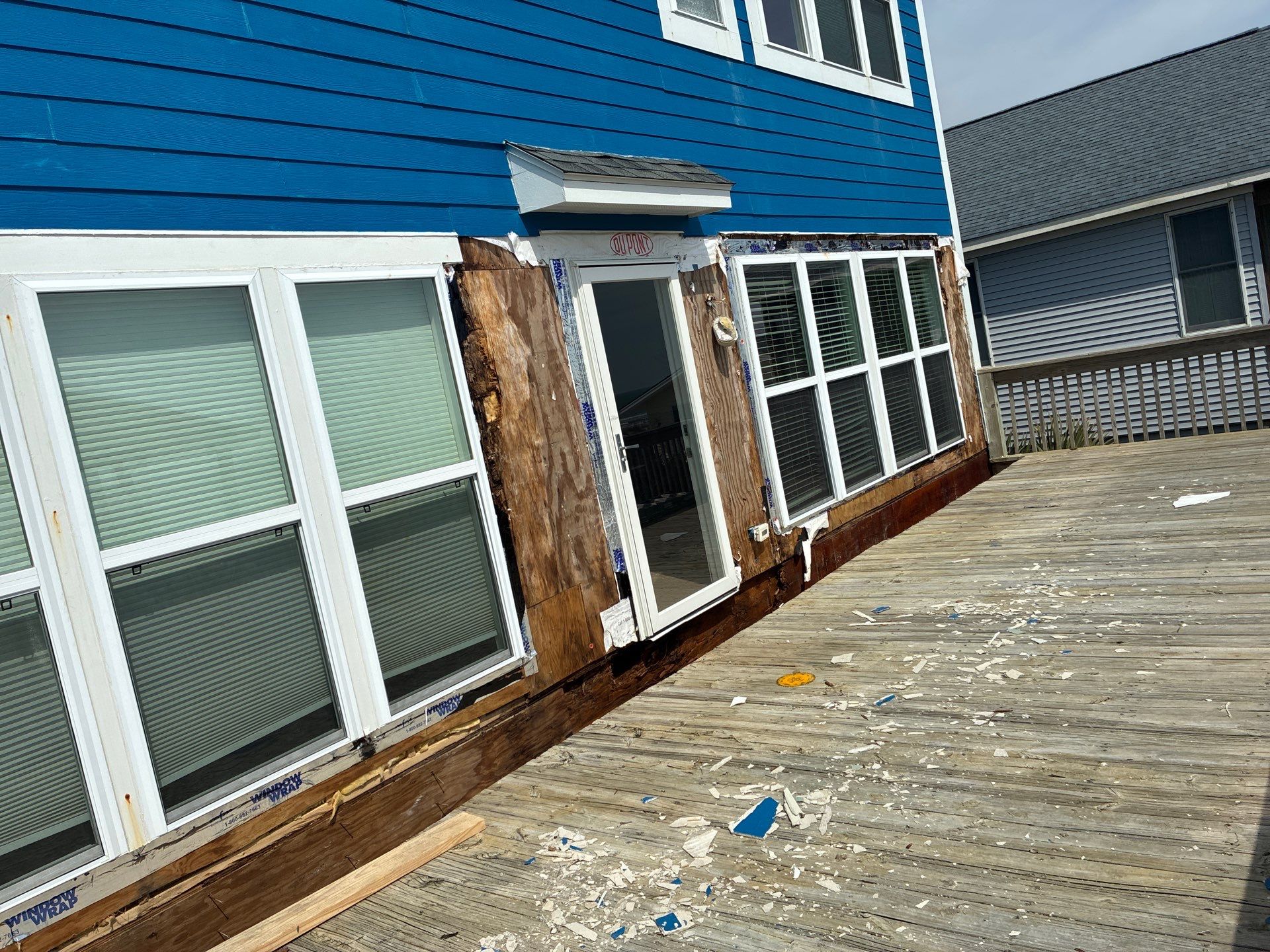 Oceanfront Structural Repair and Exterior Rebuild in Oak Island NC | RGR Construction and Roofing, LLC by RGR Construction and Roofing, LLC