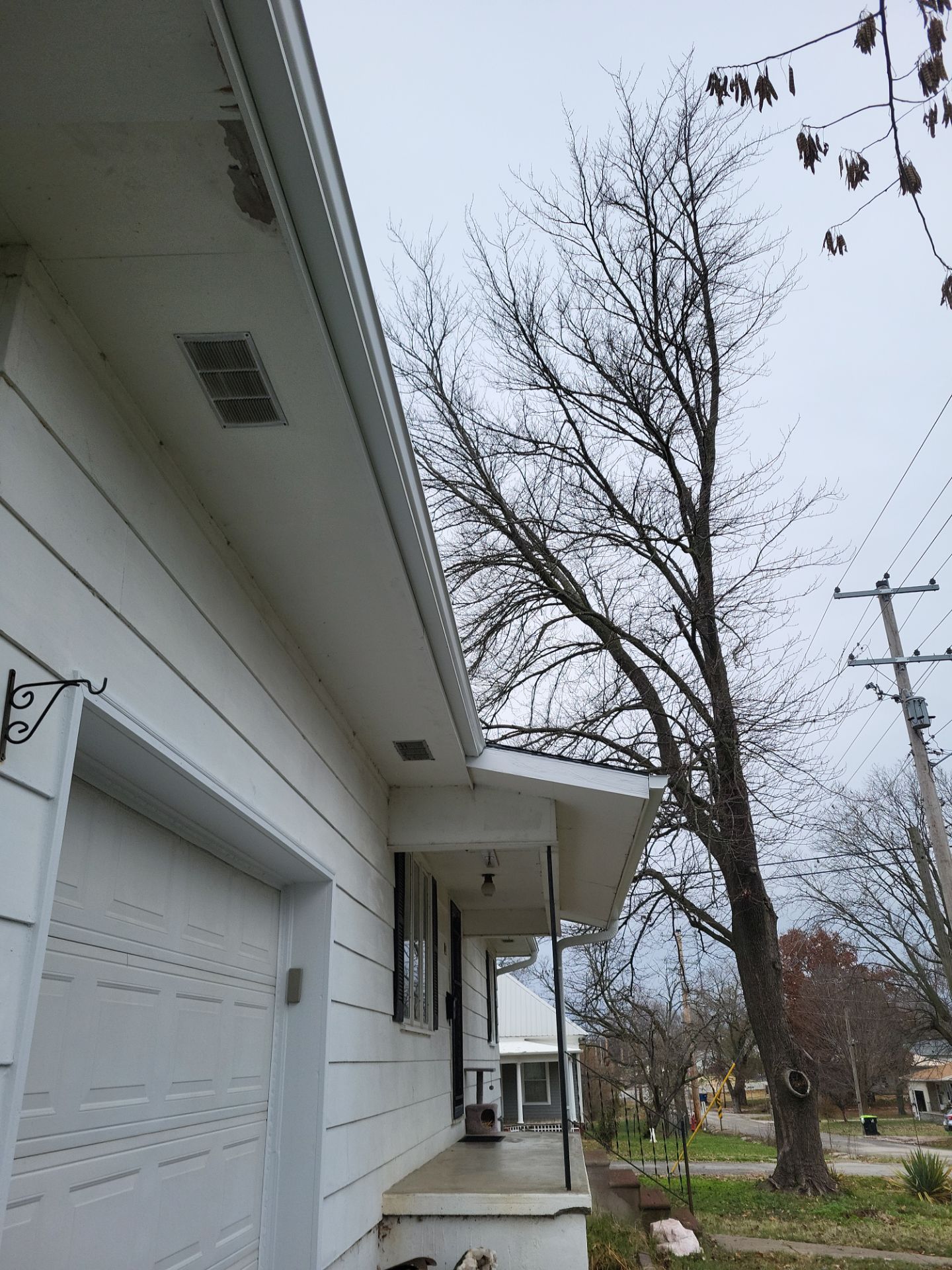 Residential Gutters & Downspouts Install - Color White  by Titan Commercial & Residential Roofing 