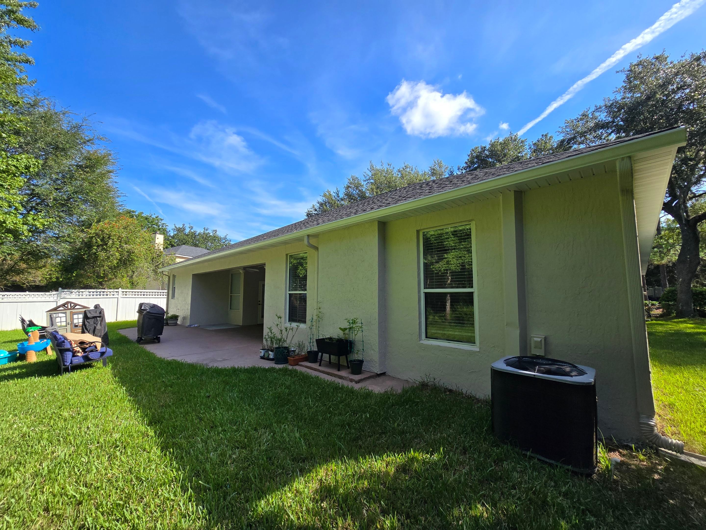 Stucco Exterior Painting & Extensive Prep in East Hampton | Jacksonville, FL 32256 by A New Leaf Painting, LLC