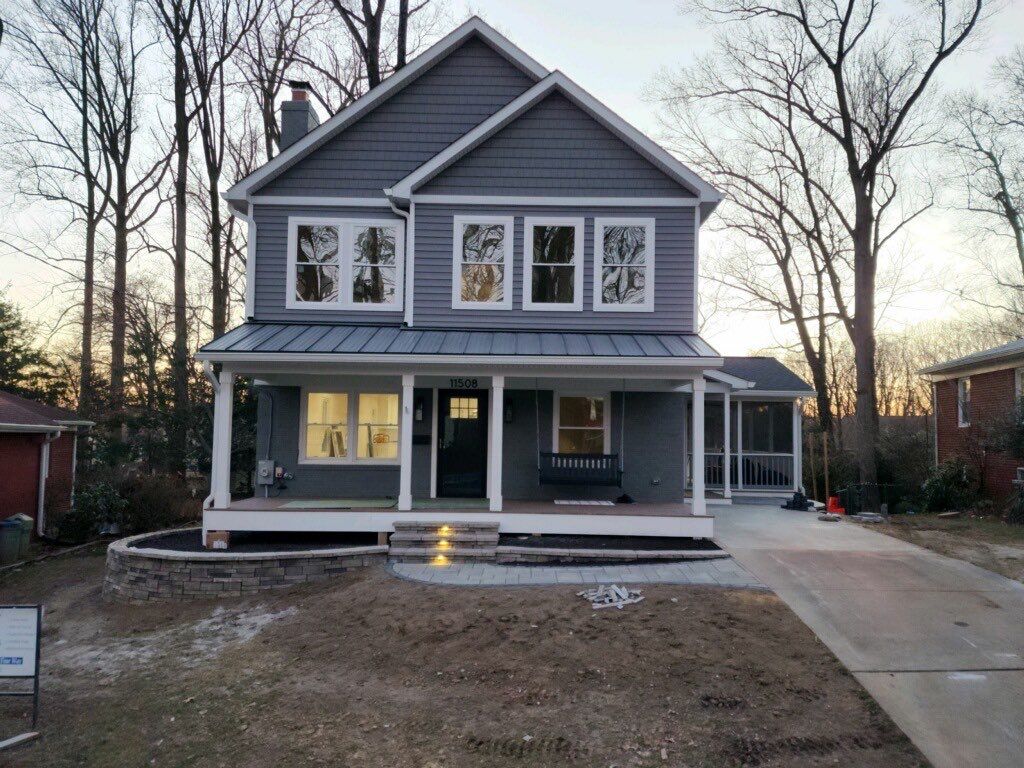 Retaining wall, walkway, small patio and landscape install by The Smet Companies, LLC