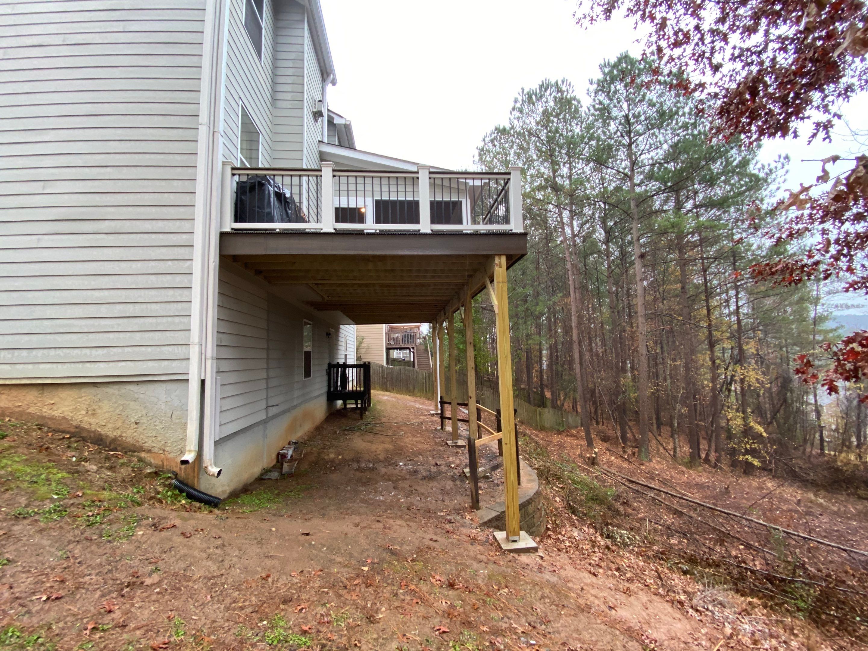 Elevated Screened Porch and Composite Deck Installation in Dallas by Swift Home Renovations