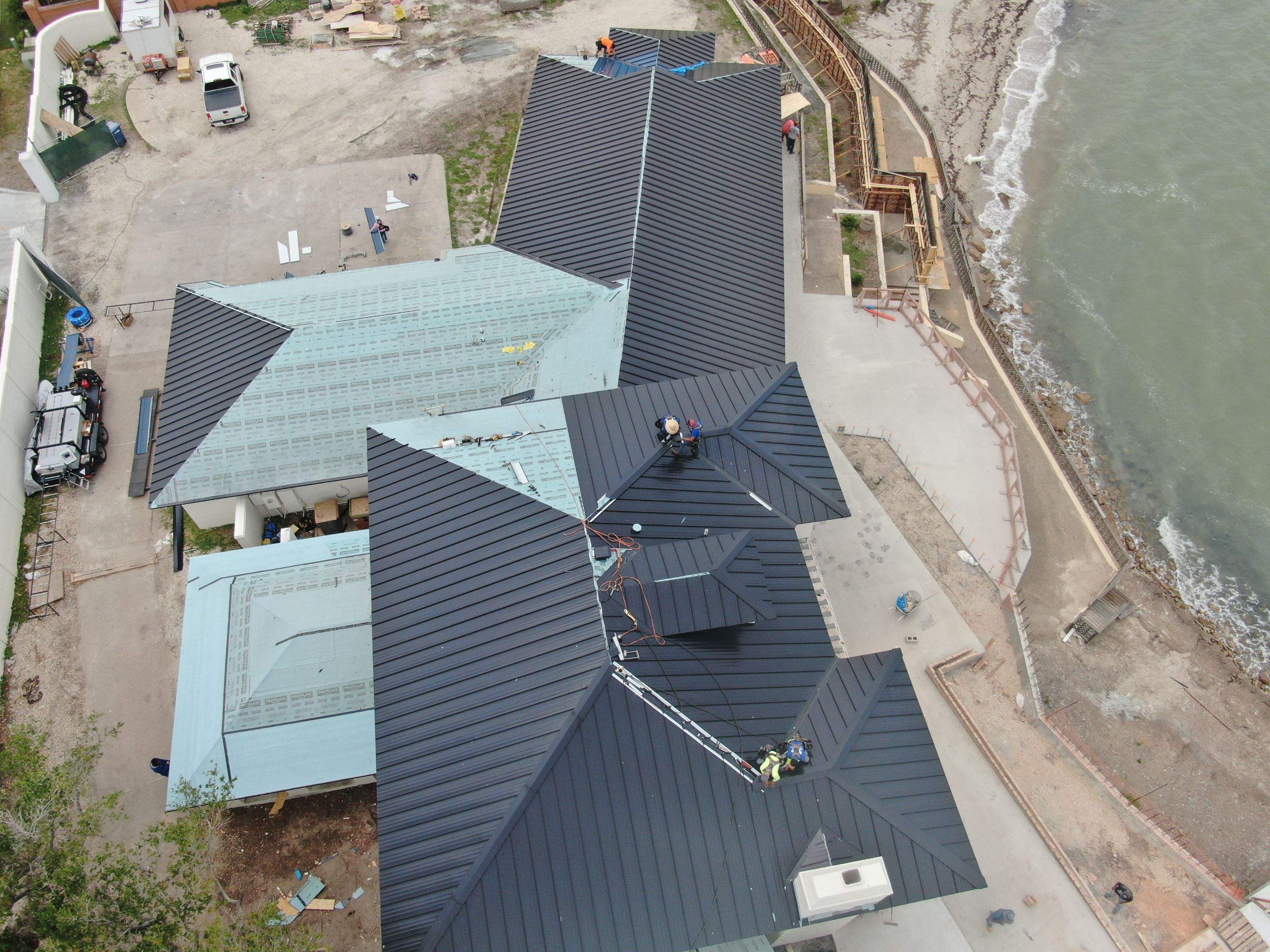 Megalodon Metal Roof on Corpus Bay by Bayfront Roofing and Construction