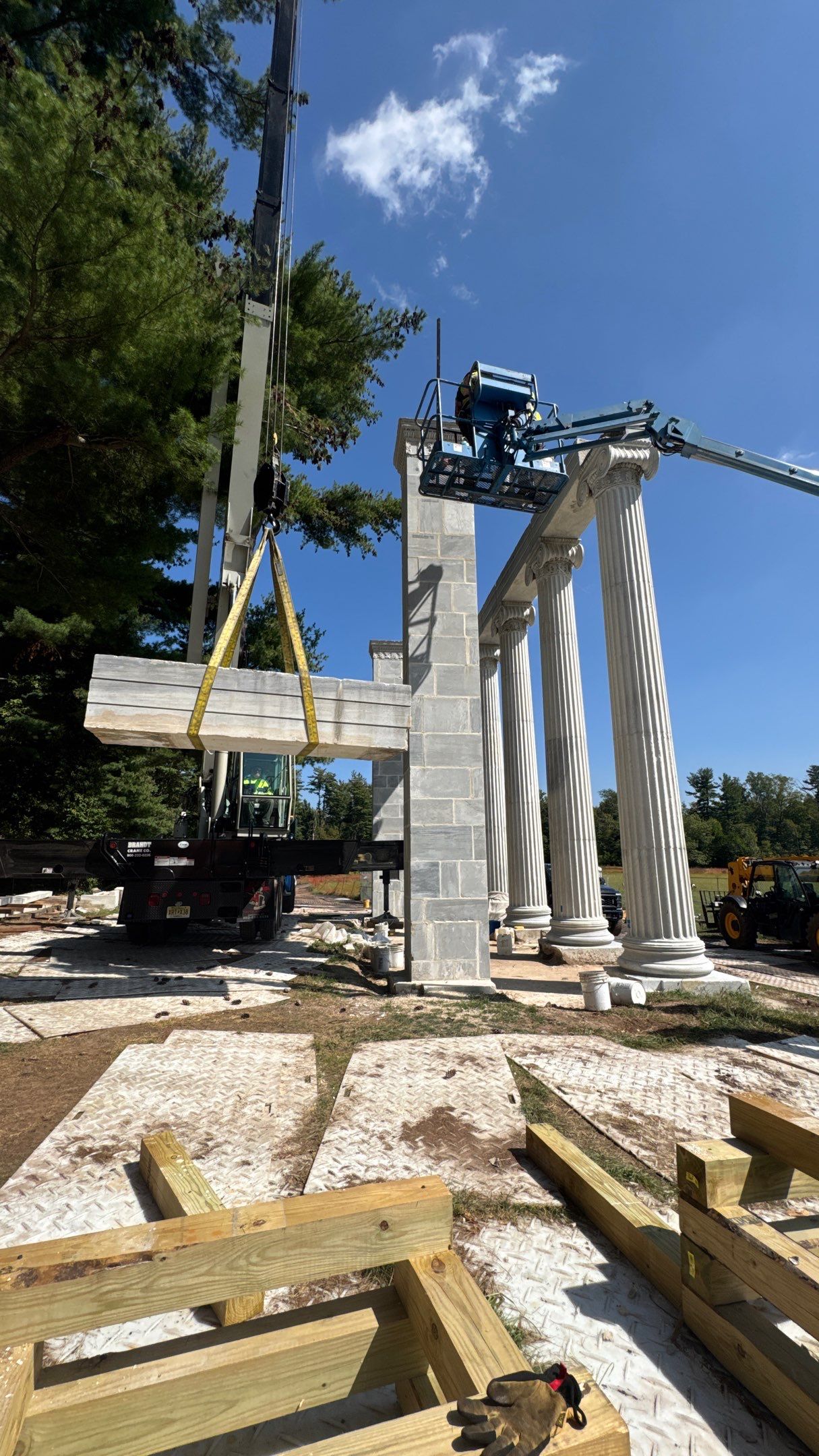Historic Colonnade Restoration and Masonry Repair in Princeton by INTERSTATE CONTRACTING & RESTORATION