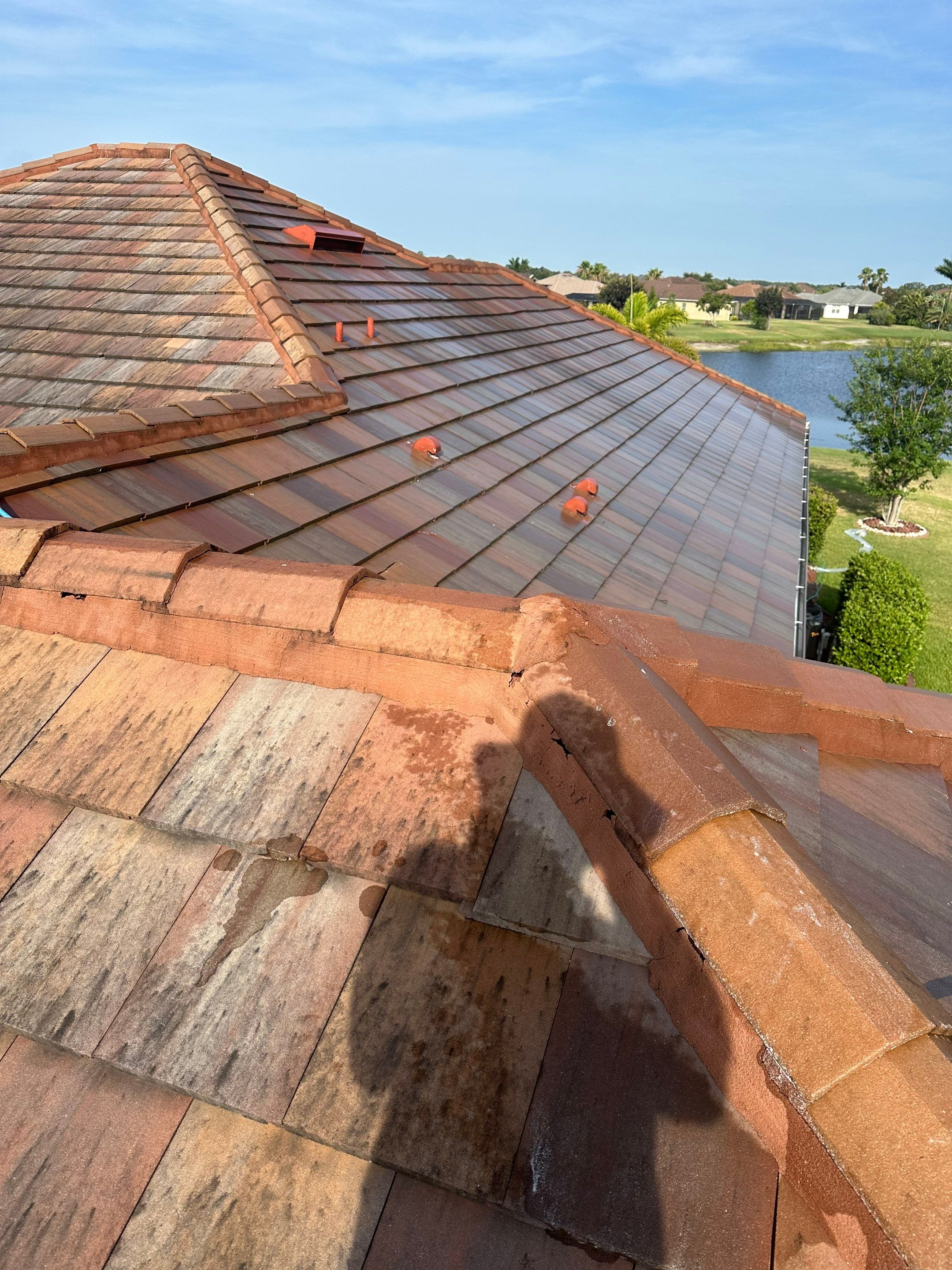 🏡 Tile Roof Cleaning – Gamble Creek Estates, Parrish, FL by Sunshine AquaWash