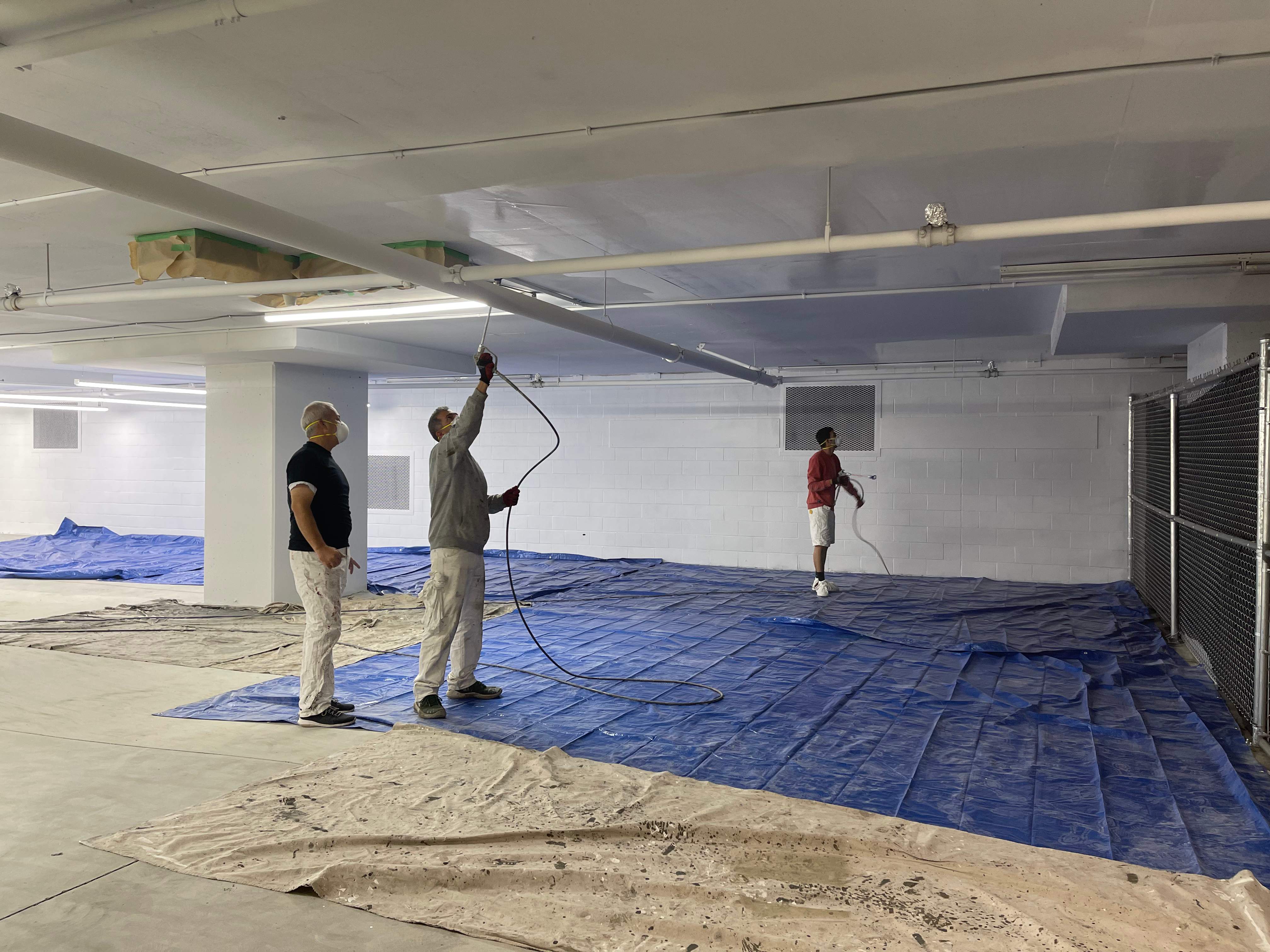 Commercial Ceiling Painting – Downtown Location by YVR Construction Group