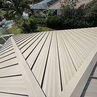 24ga 1.5" Mechanical Seam Sierra Tan by Total Roofing System The Metal Roof Experts