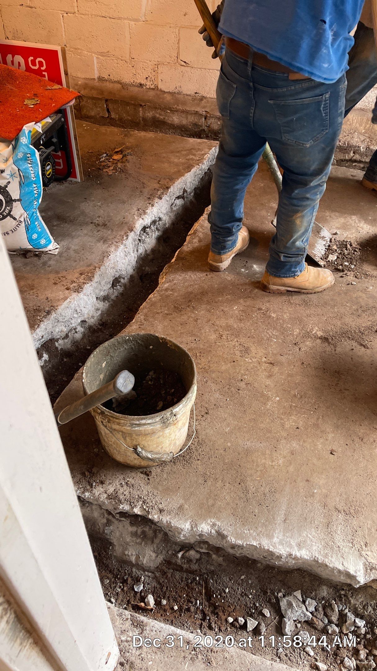 Interior French Drain Job in West Orange, NJ by Pure Service Pro, LLC 