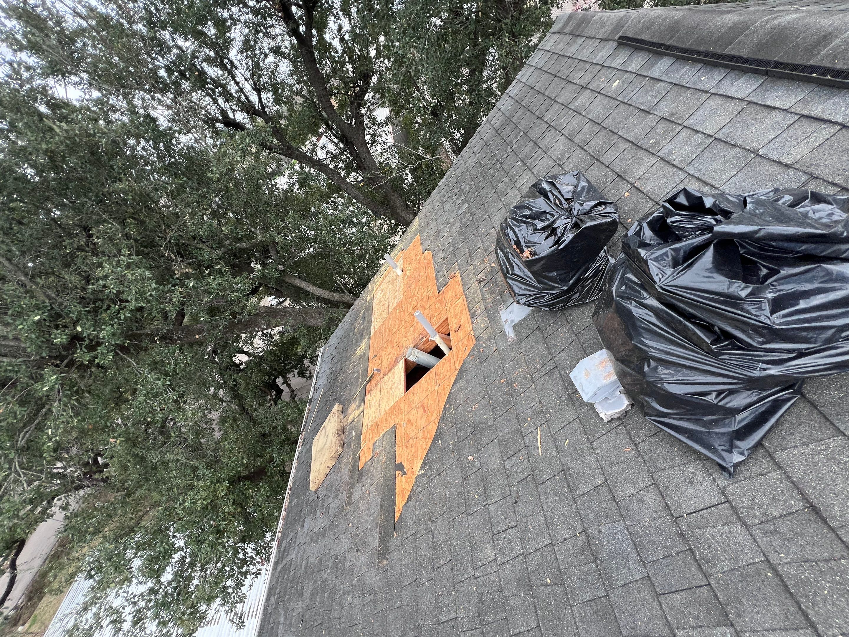 Hail Damage using Owen's Corning Duration (Lifetime) Shingles by Roof Repair Company