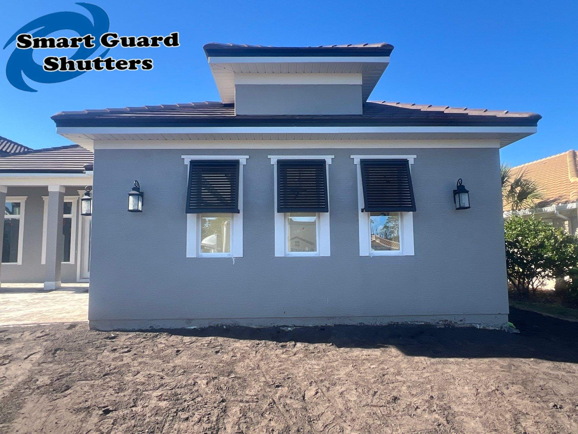Decorative Bahamas in Oil Rub Bronze  by Smart Guard Shutters