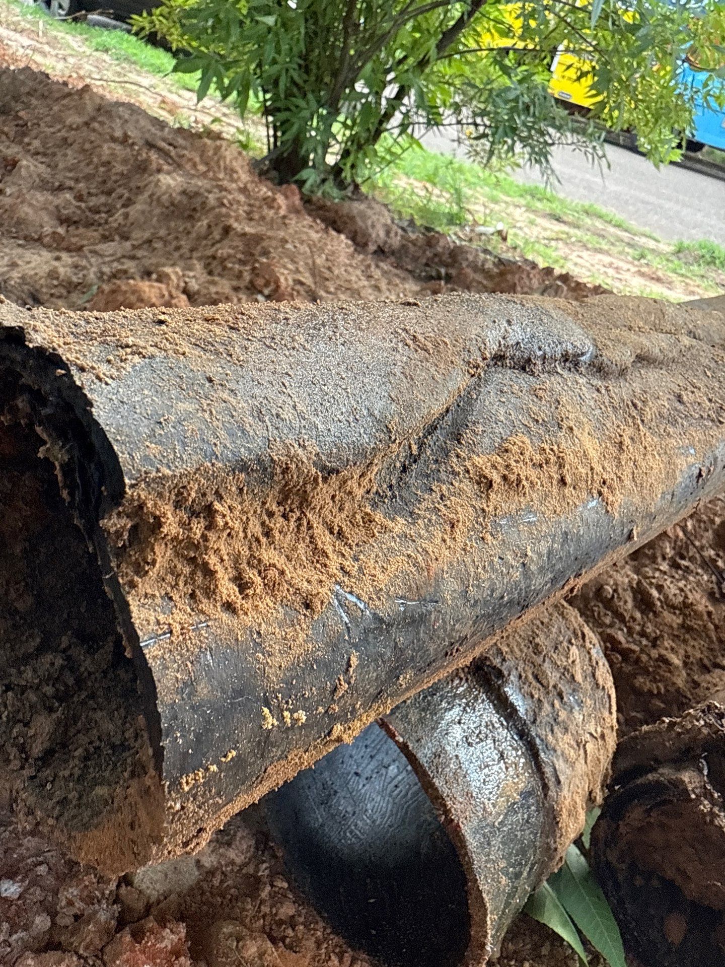 Drain Repipe Project in Mt Vernon by Rub-A-Dub Plumbing